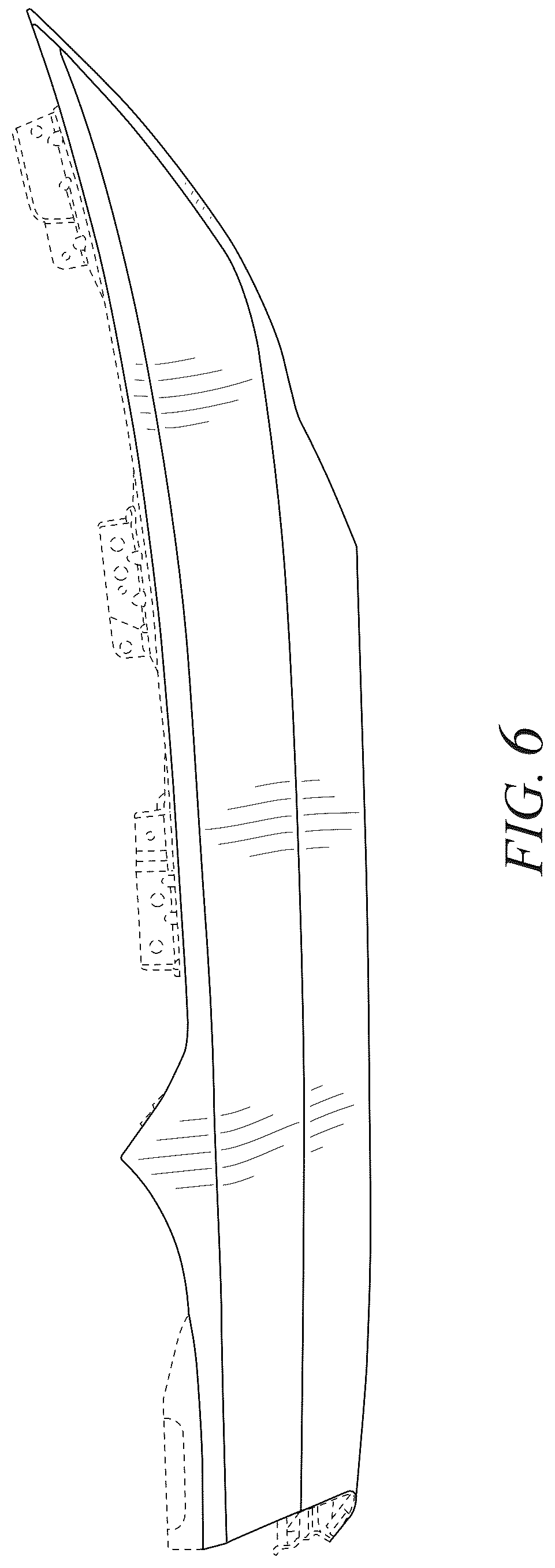 Patent USD1075607 Figure 6 – Vehicle fender