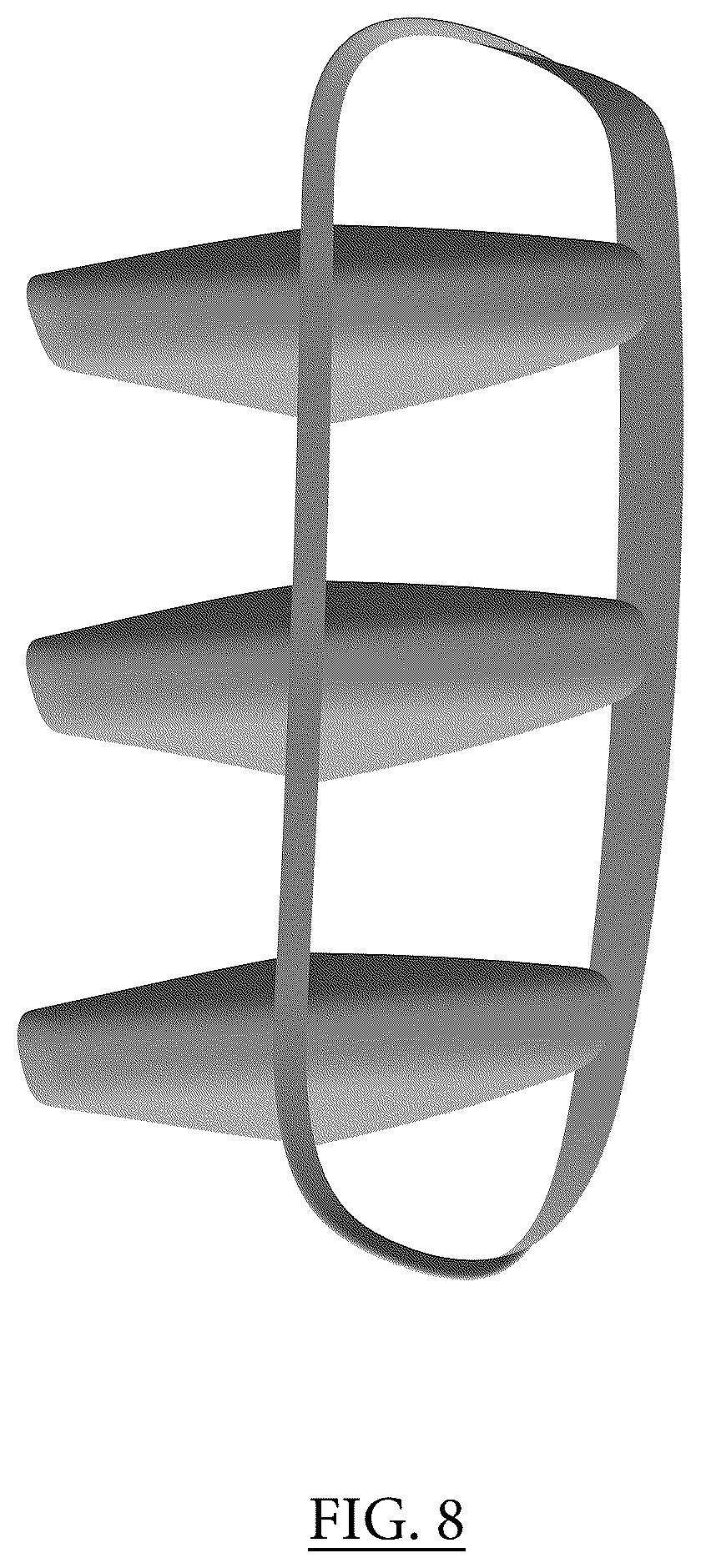 Patent USD1075612 Figure 8 – Vehicle front bumper insert