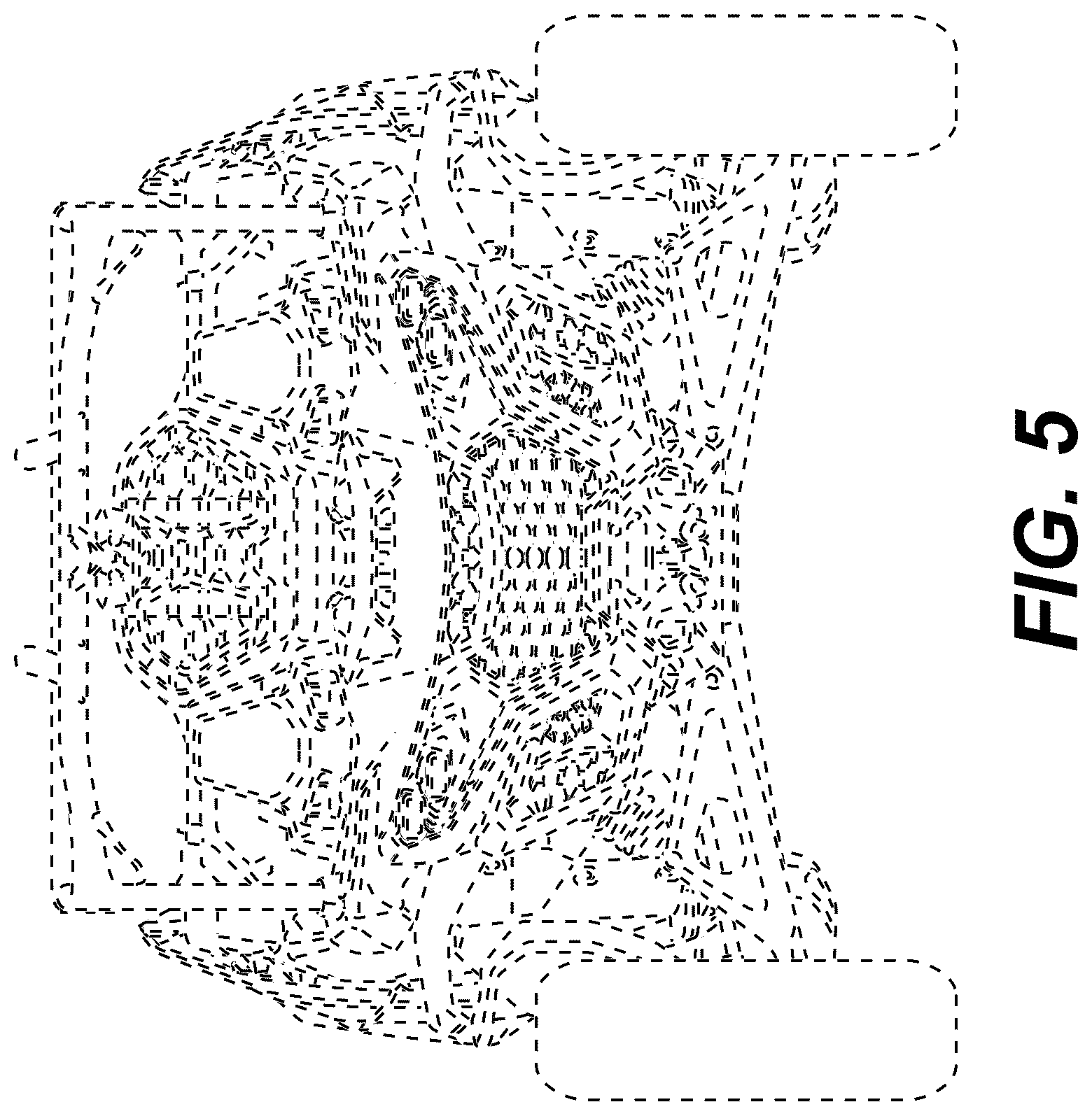 Patent USD1075613 Figure 5 – Vehicle rear fascia