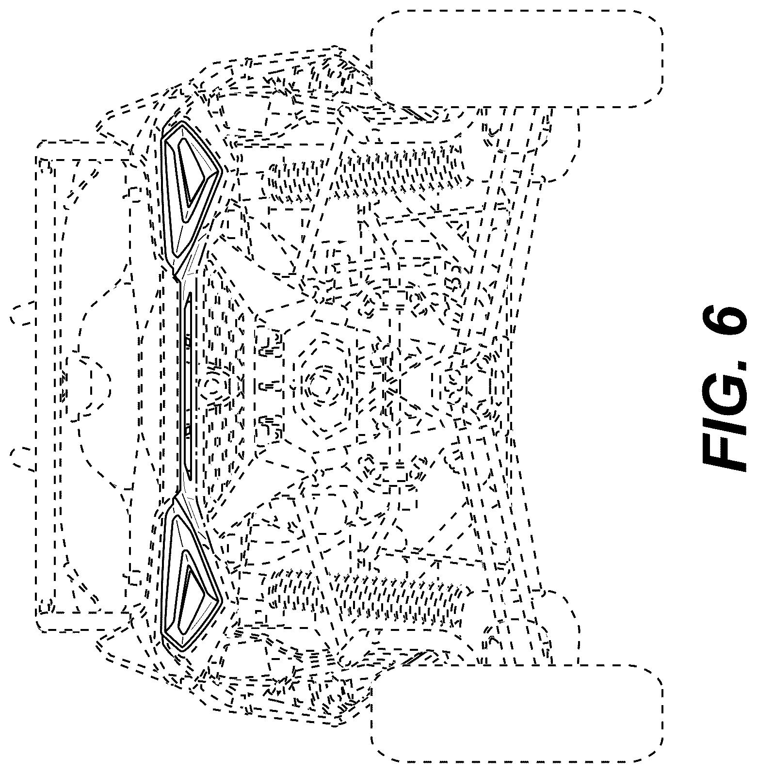 Patent USD1075613 Figure 6 – Vehicle rear fascia