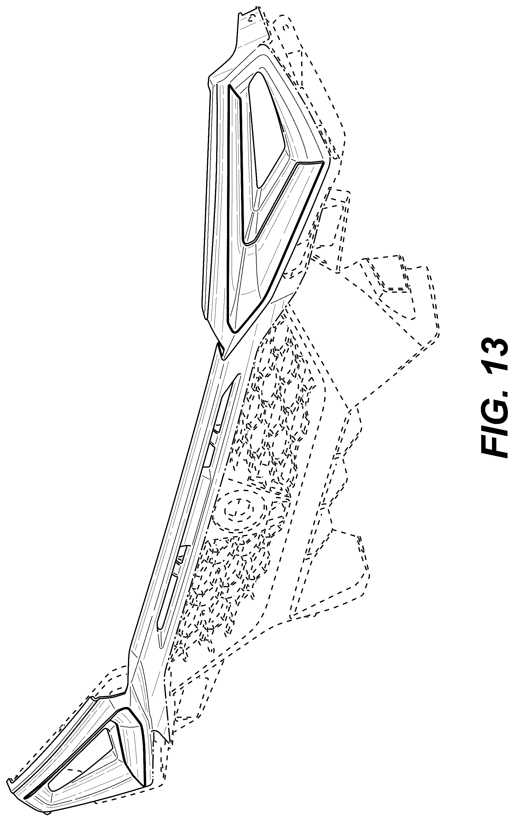 Patent USD1075613 Figure 13 – Vehicle rear fascia