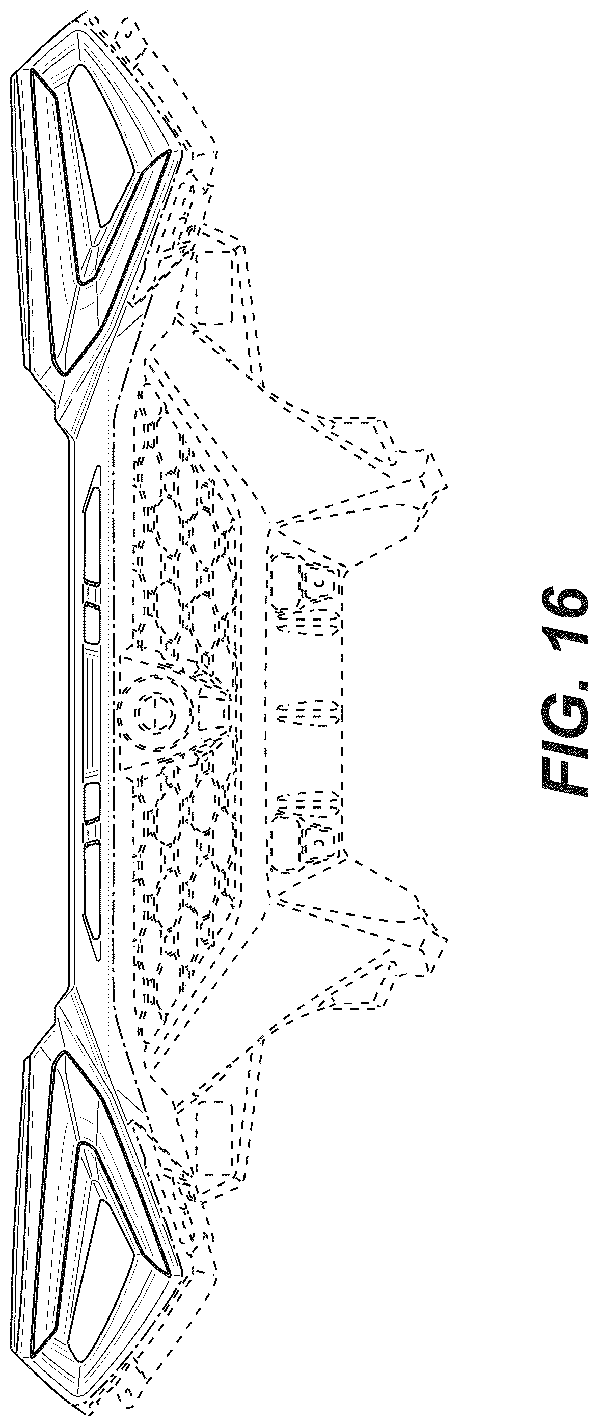 Patent USD1075613 Figure 16 – Vehicle rear fascia