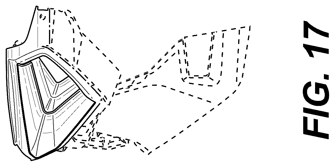 Patent USD1075613 Figure 17 – Vehicle rear fascia