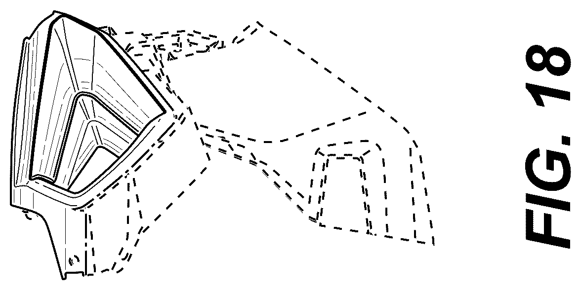 Patent USD1075613 Figure 18 – Vehicle rear fascia