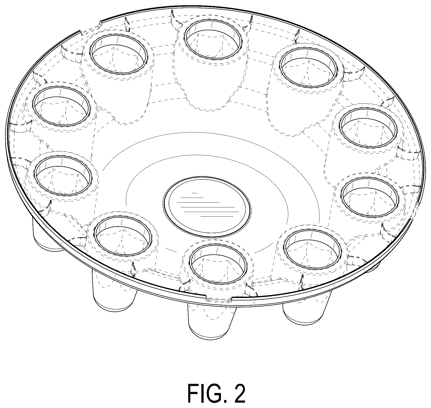 Patent USD1075615 Figure 2 – Vehicle wheel hub cover