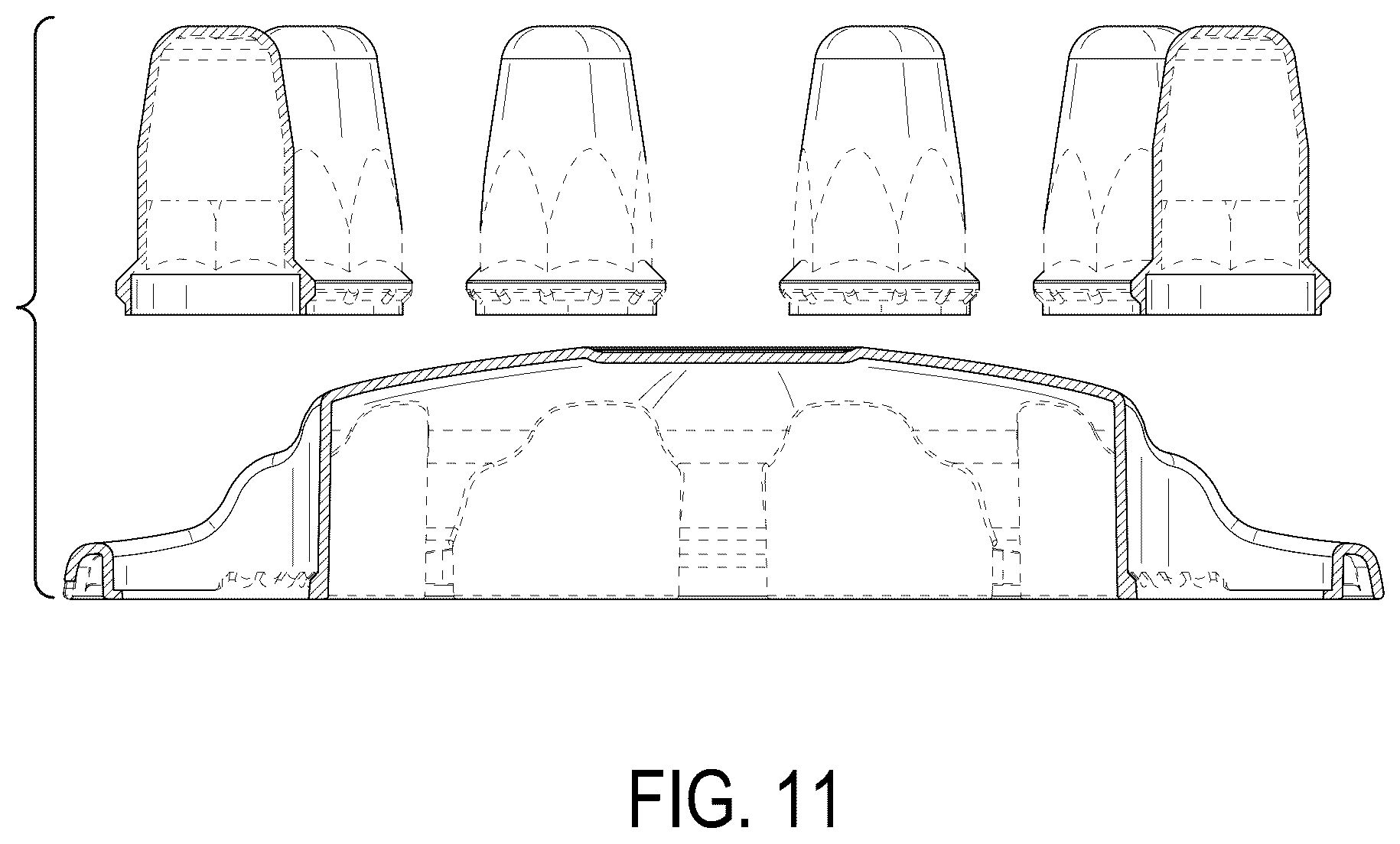 Patent USD1075615 Figure 9 – Vehicle wheel hub cover