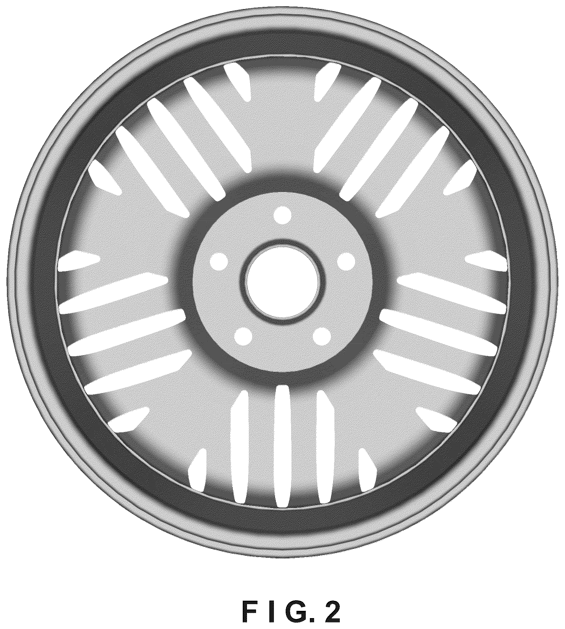 Patent USD1075621 Figure 2 – Automobile wheel