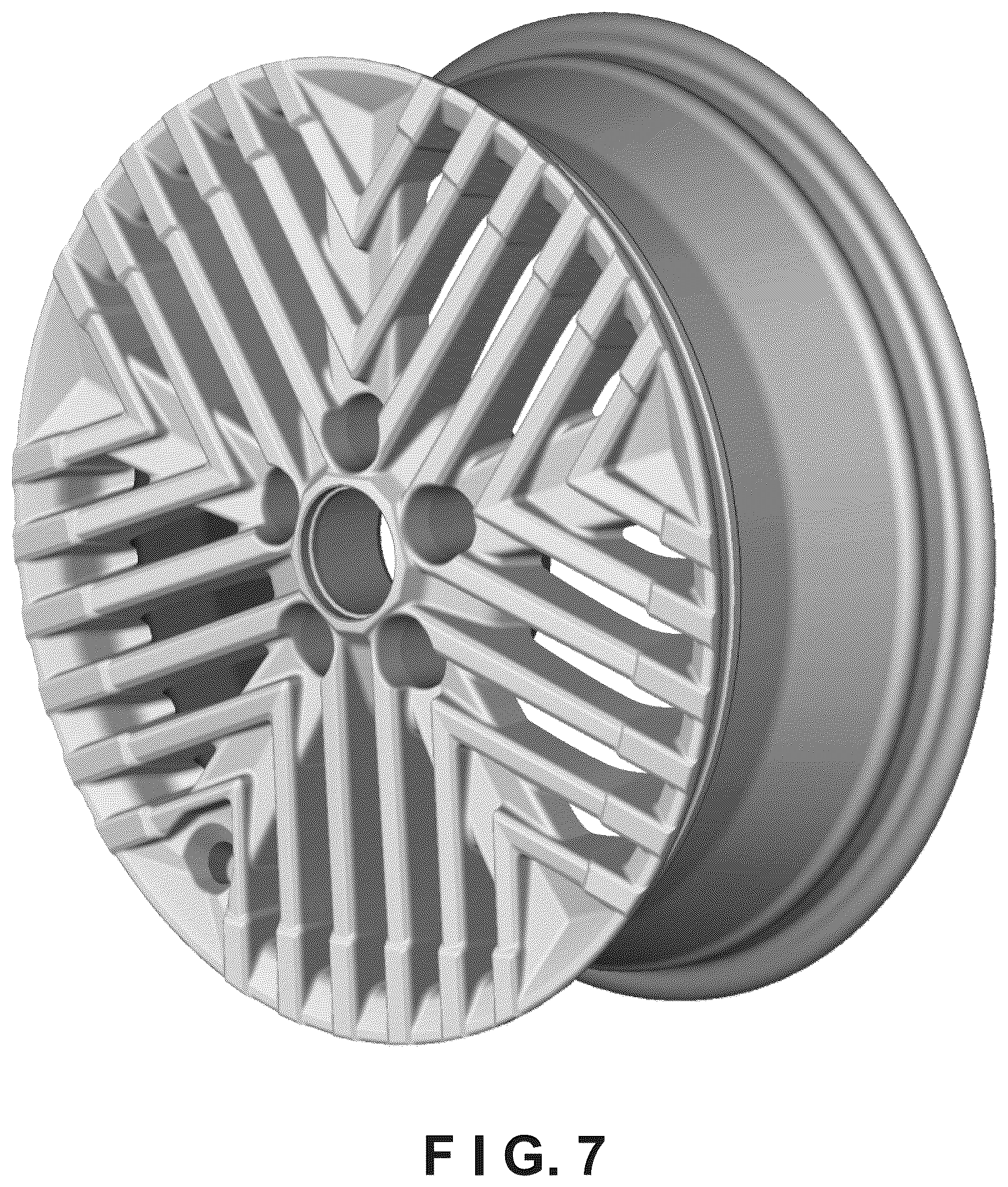 Patent USD1075621 Figure 7 – Automobile wheel