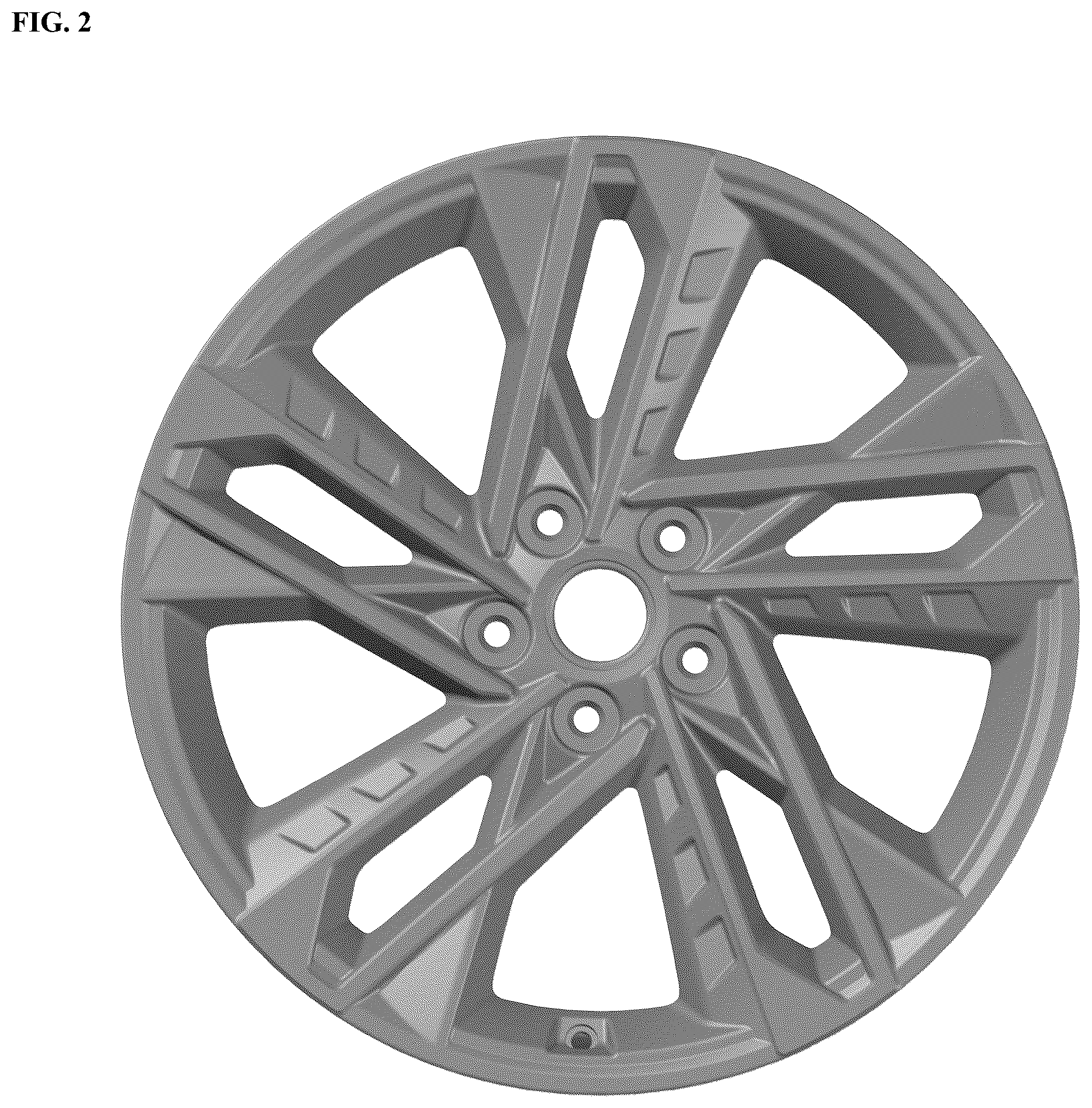 Patent USD1075622 Figure 2 – Wheel for automobile