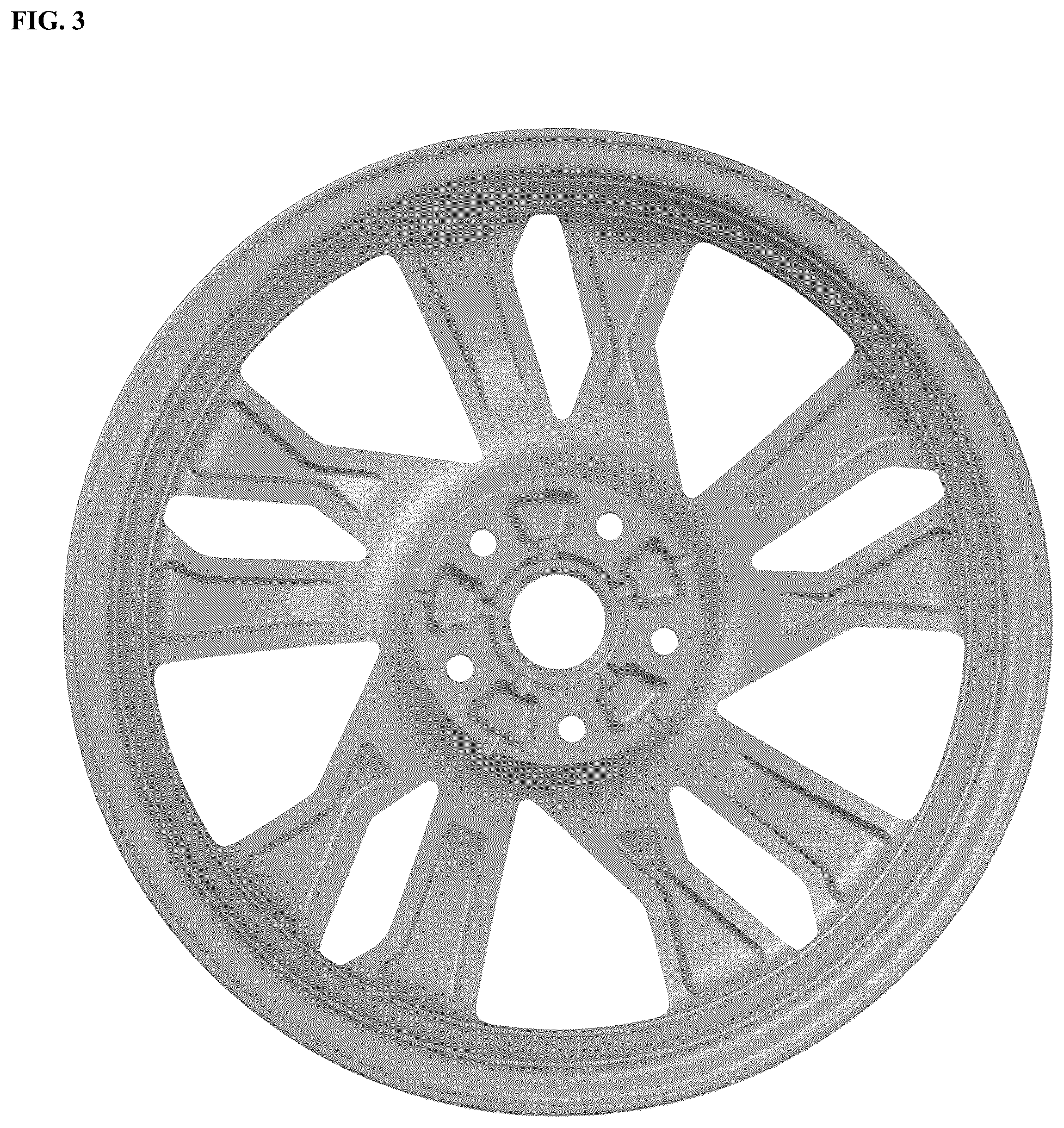 Patent USD1075622 Figure 3 – Wheel for automobile
