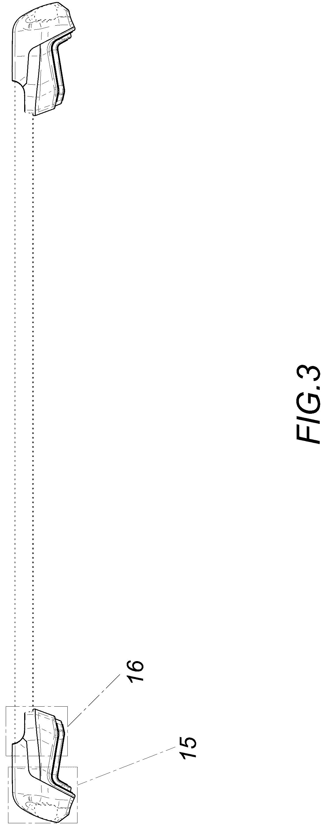 Patent USD1075628 Figure 3 – Car roof rack cross bar