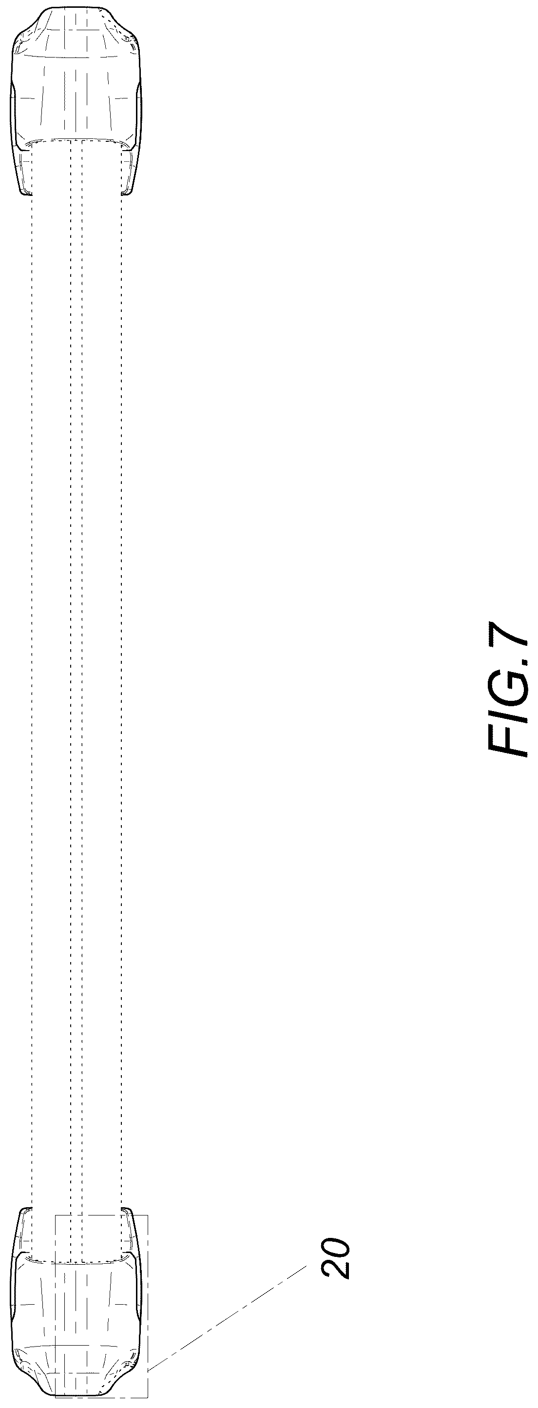Patent USD1075628 Figure 7 – Car roof rack cross bar