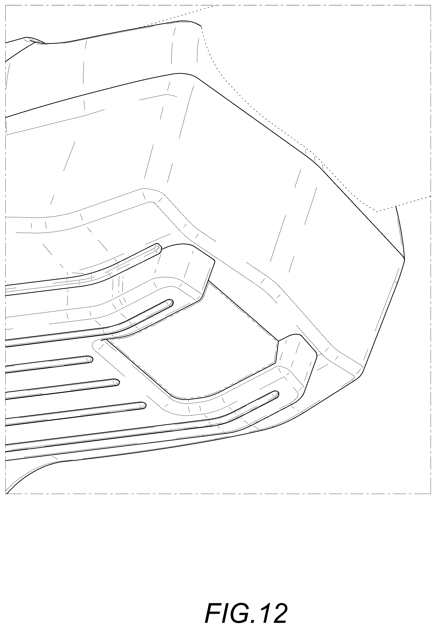 Patent USD1075628 Figure 12 – Car roof rack cross bar