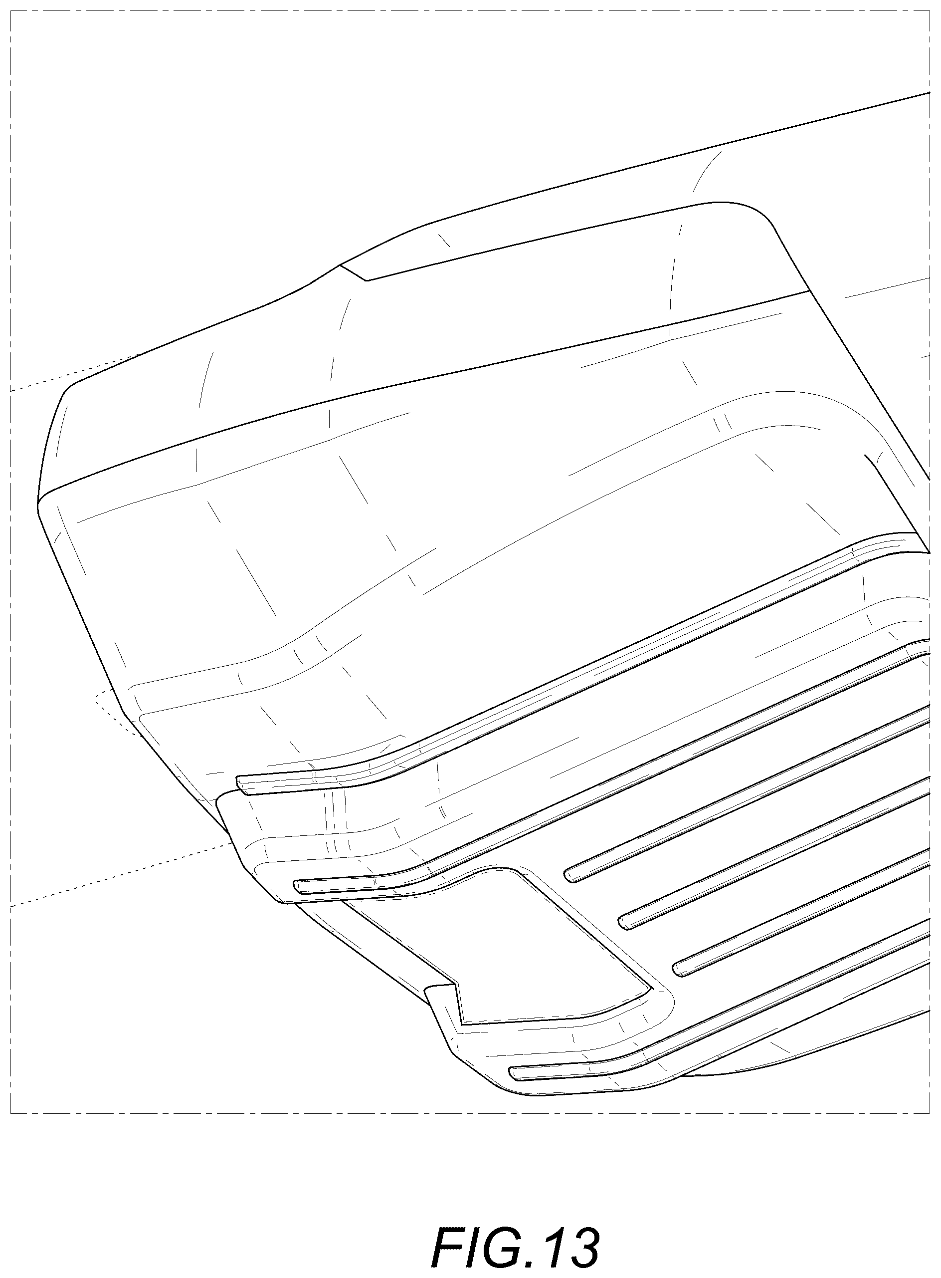 Patent USD1075628 Figure 13 – Car roof rack cross bar