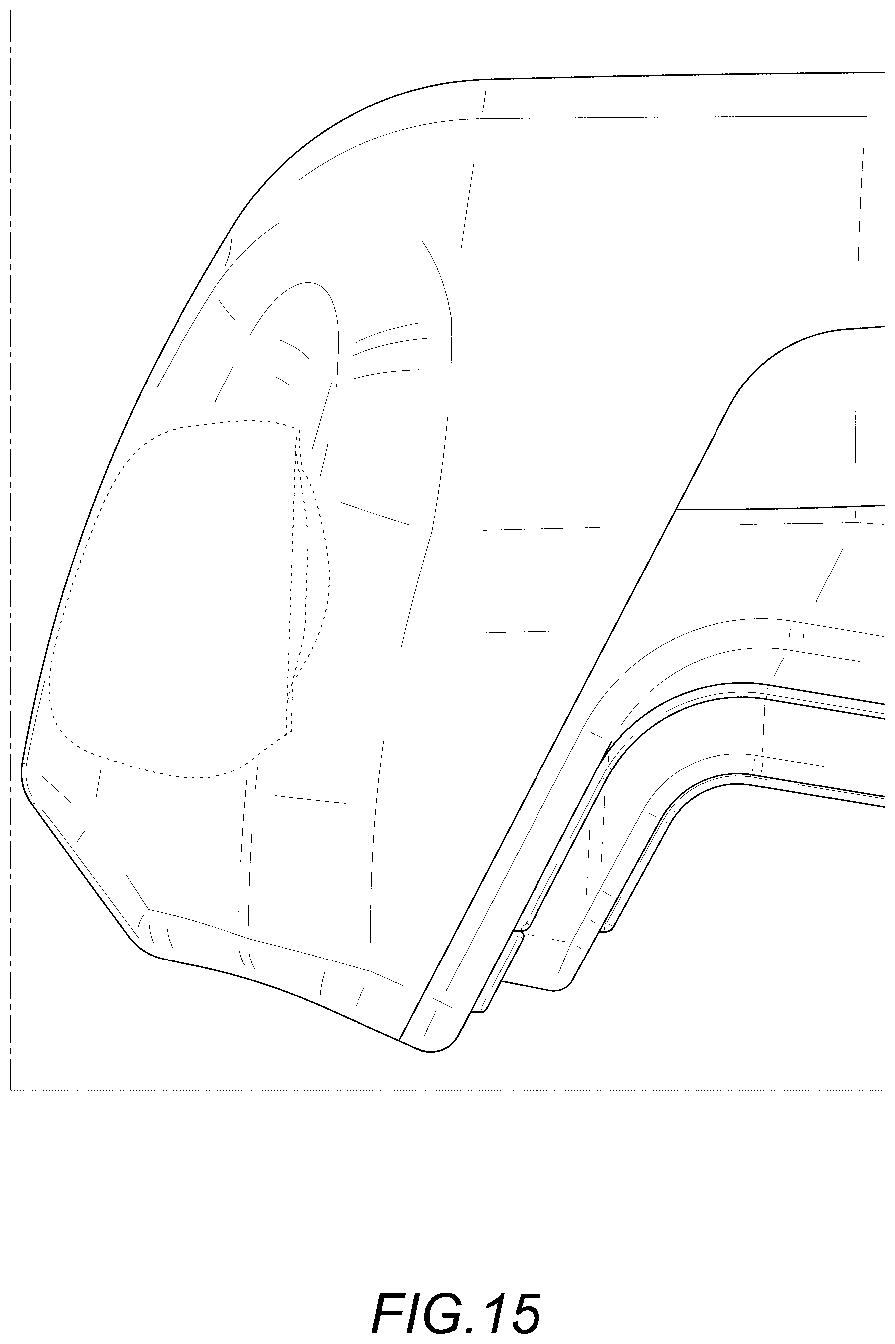 Patent USD1075628 Figure 15 – Car roof rack cross bar