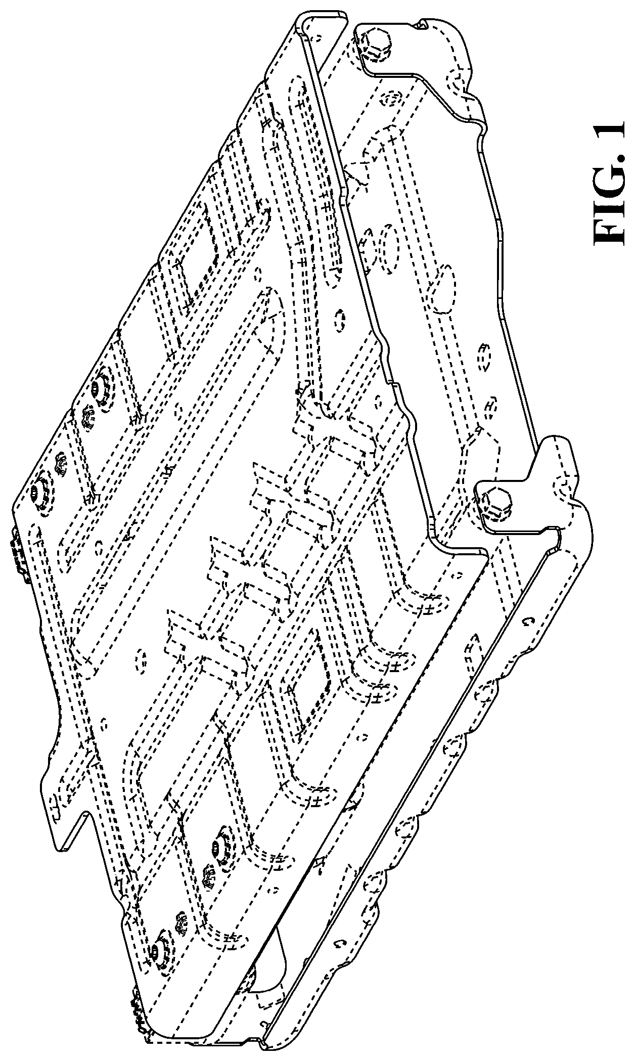 Patent USD1075630 Figure 1 – Vehicle center console