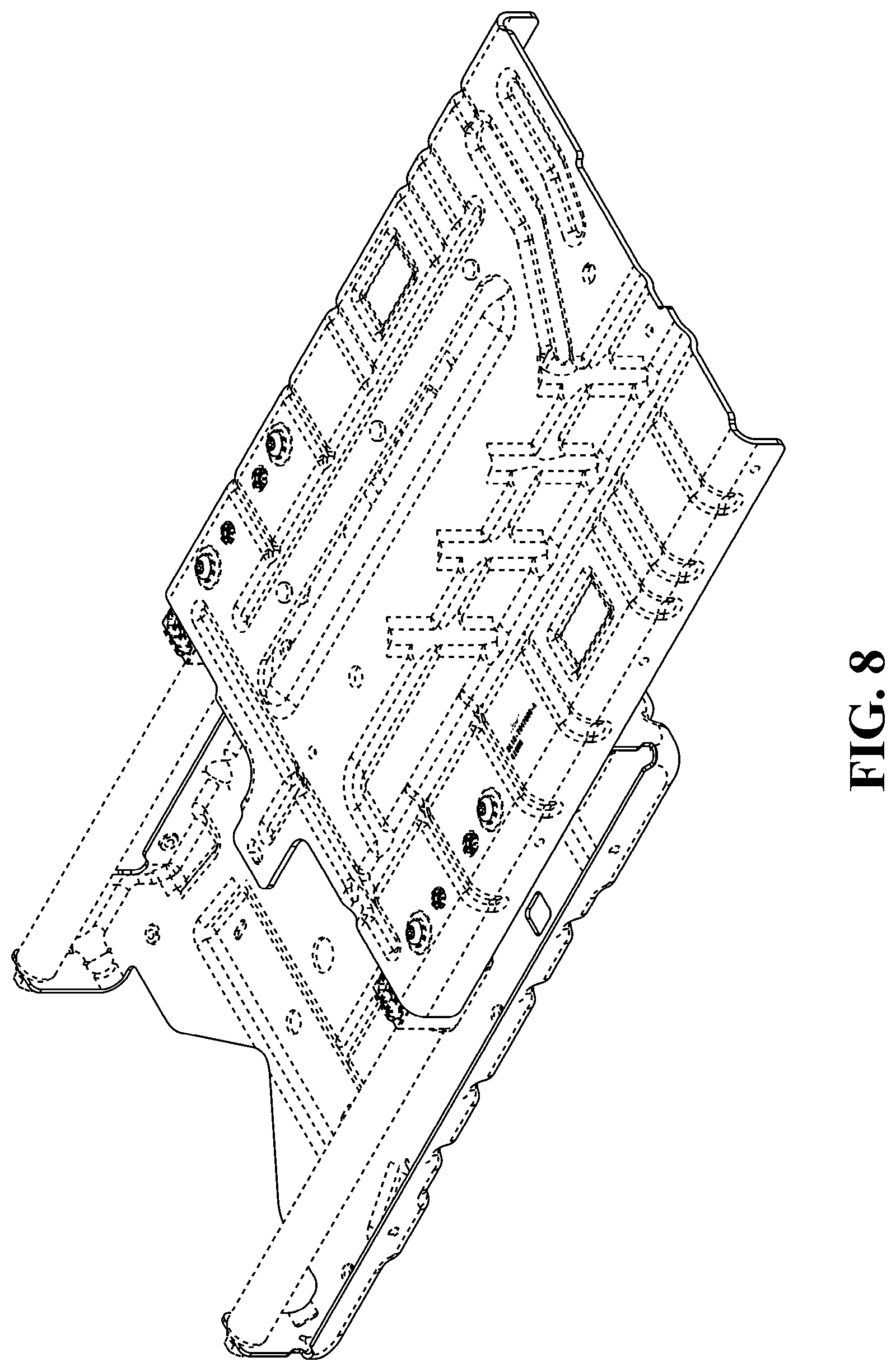 Patent USD1075630 Figure 6 – Vehicle center console