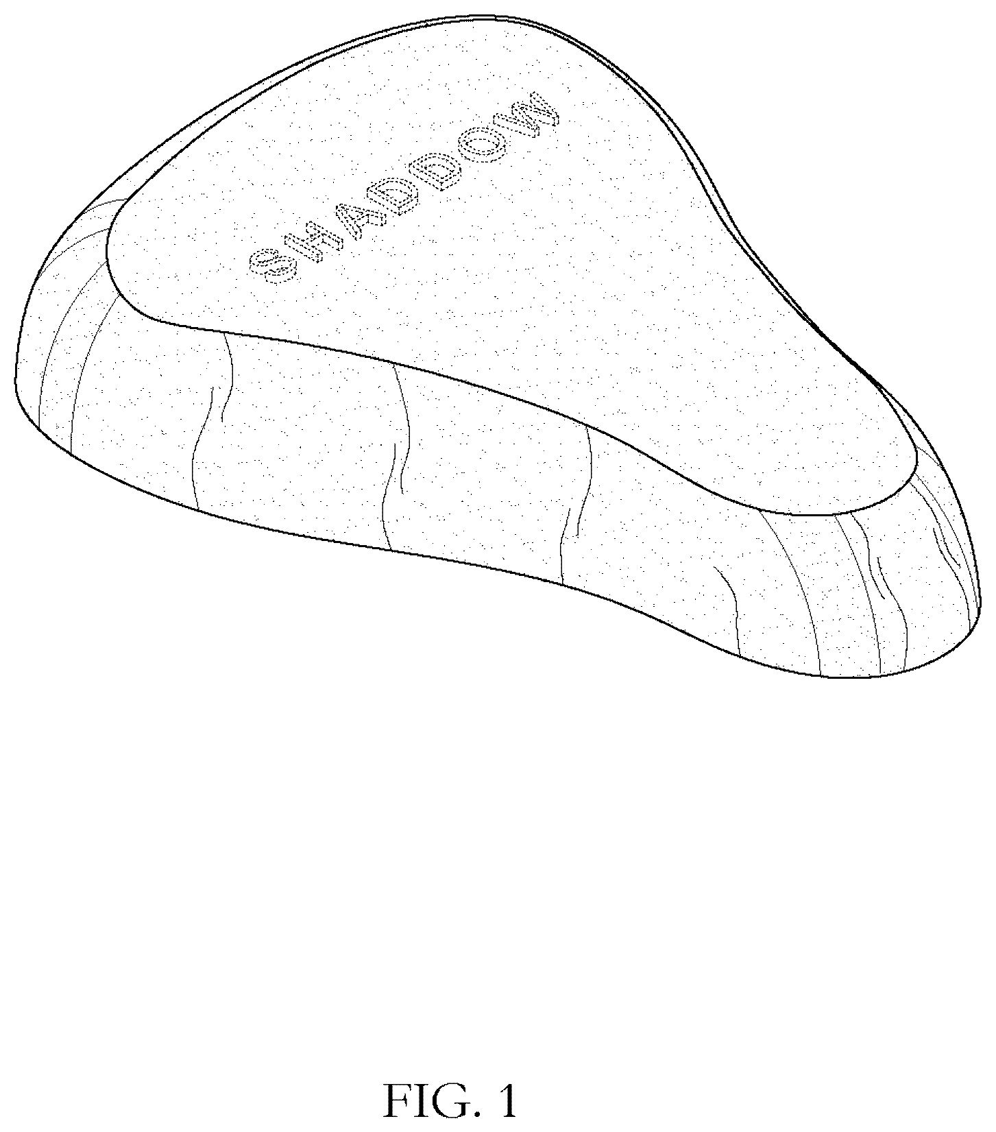 Patent USD1075631 Figure 1 – Disposable seat cover for rental bikes and exercise equipment