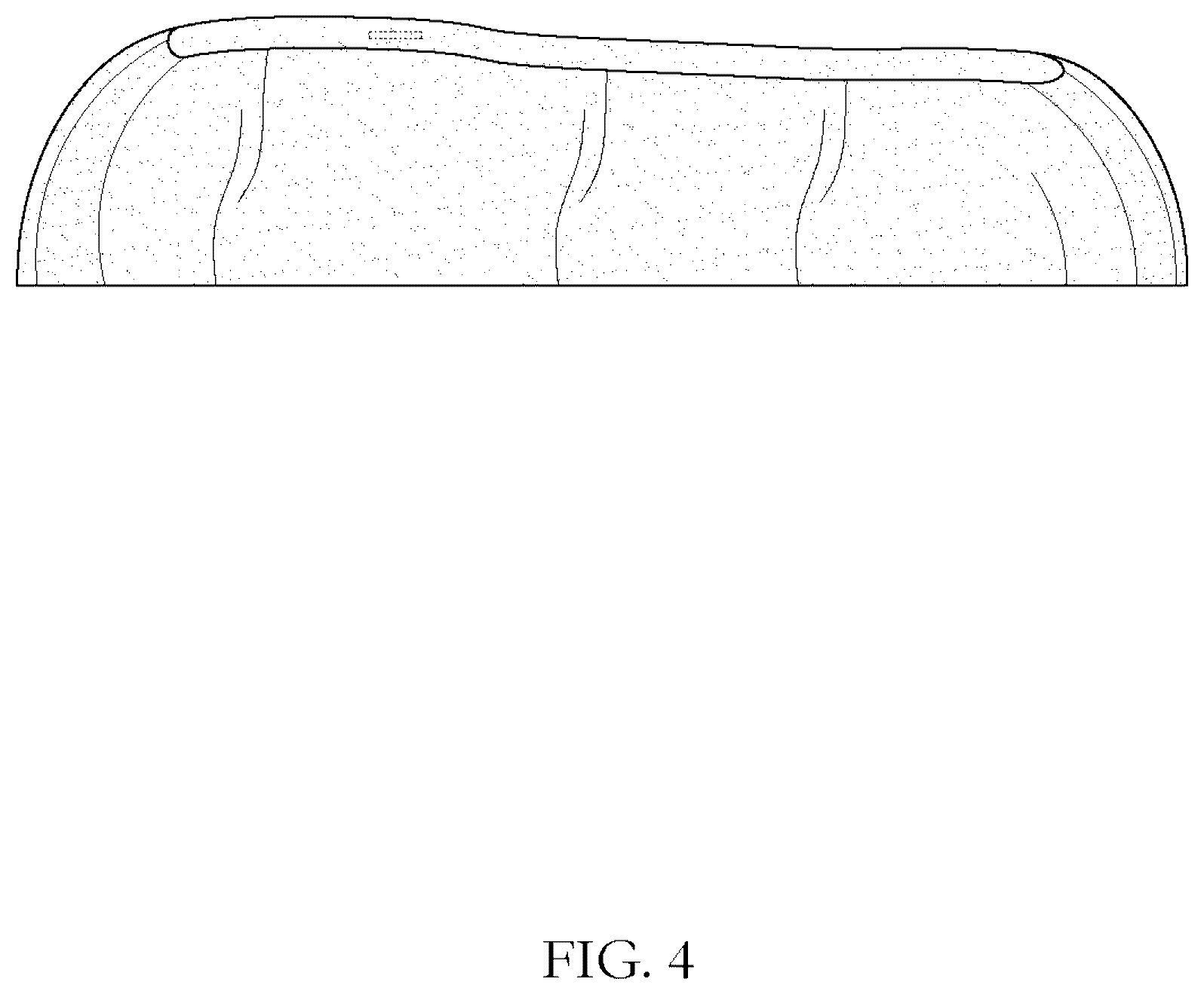 Patent USD1075631 Figure 4 – Disposable seat cover for rental bikes and exercise equipment