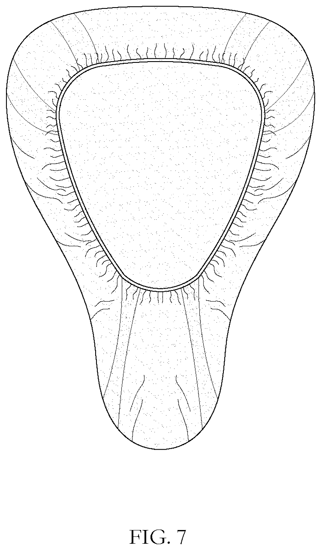Patent USD1075631 Figure 7 – Disposable seat cover for rental bikes and exercise equipment
