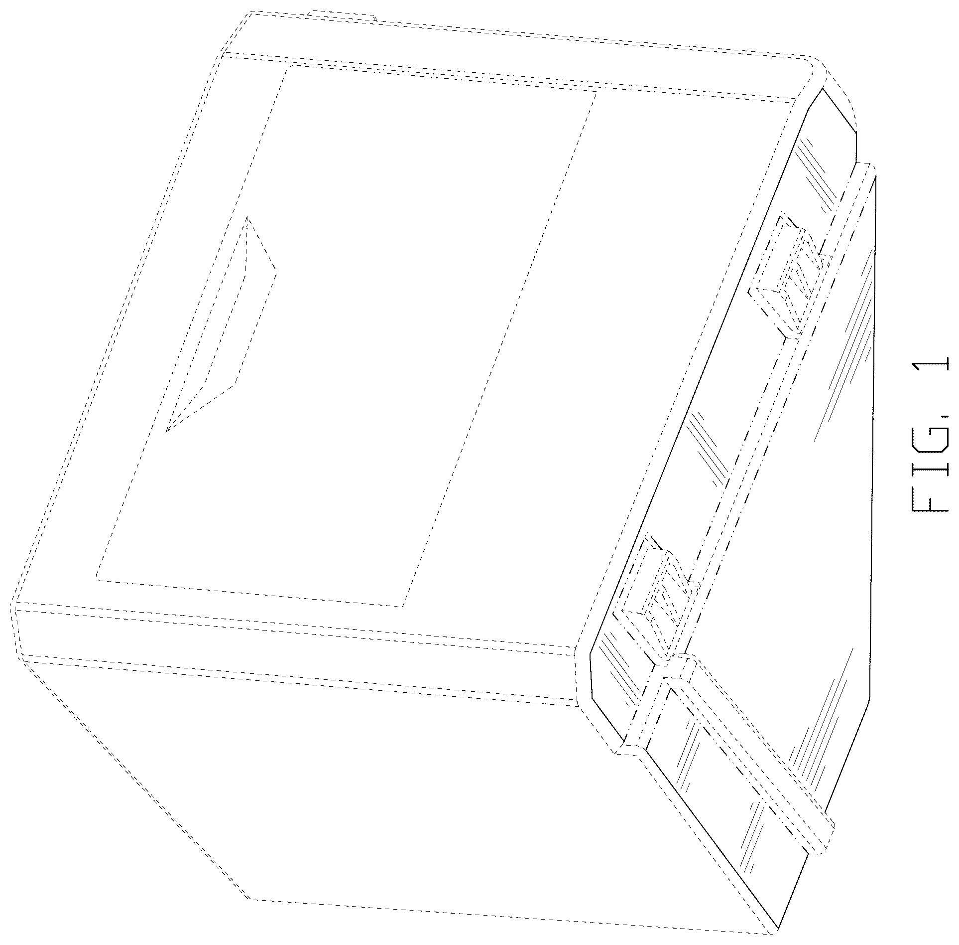 Patent USD1075634 Figure 1 – Car door storage box