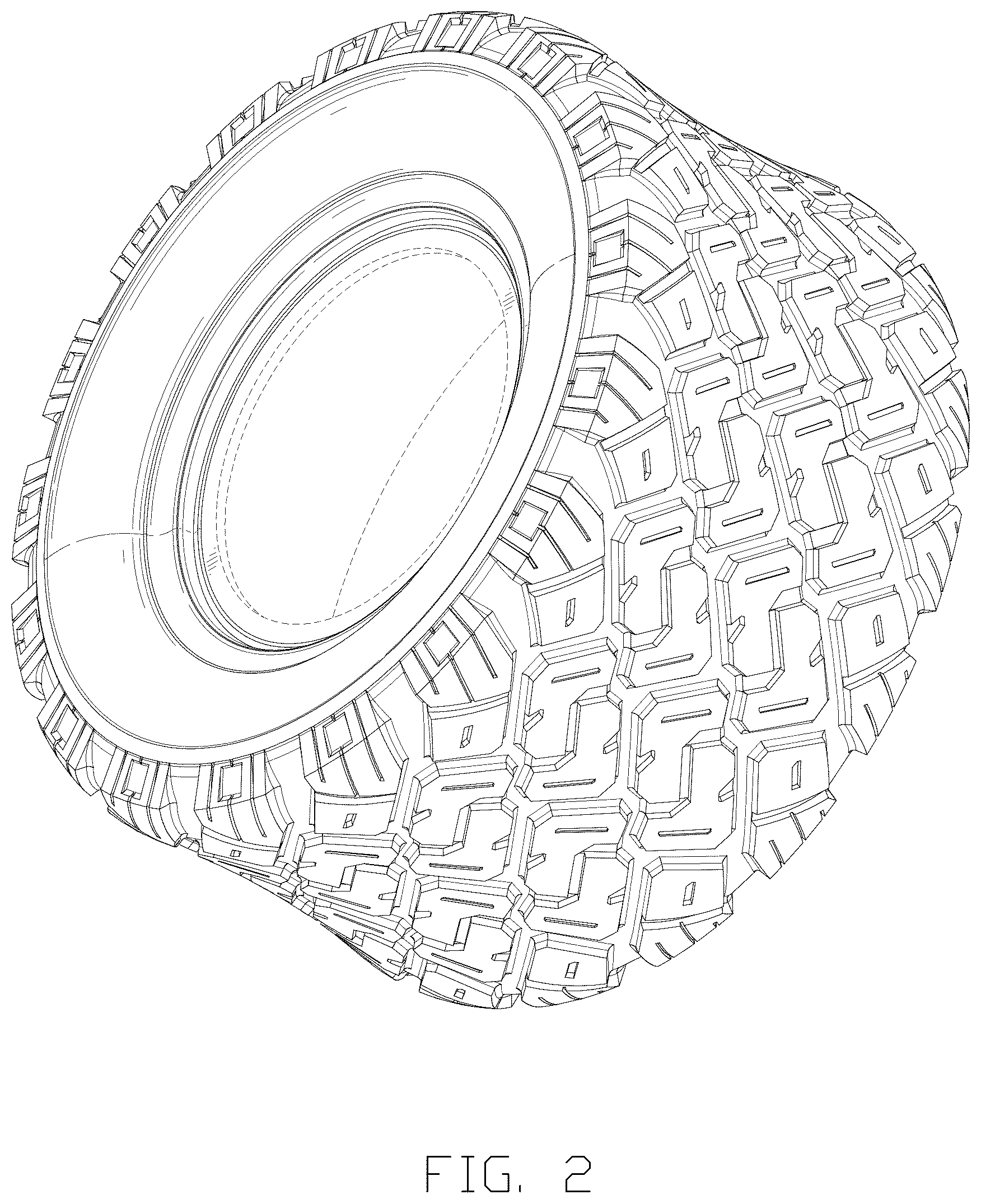 Patent USD1075636 Figure 2 – Tire