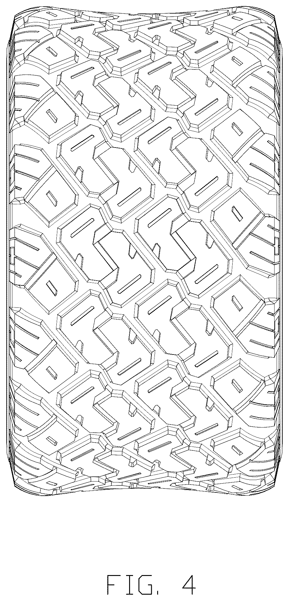 Patent USD1075636 Figure 4 – Tire