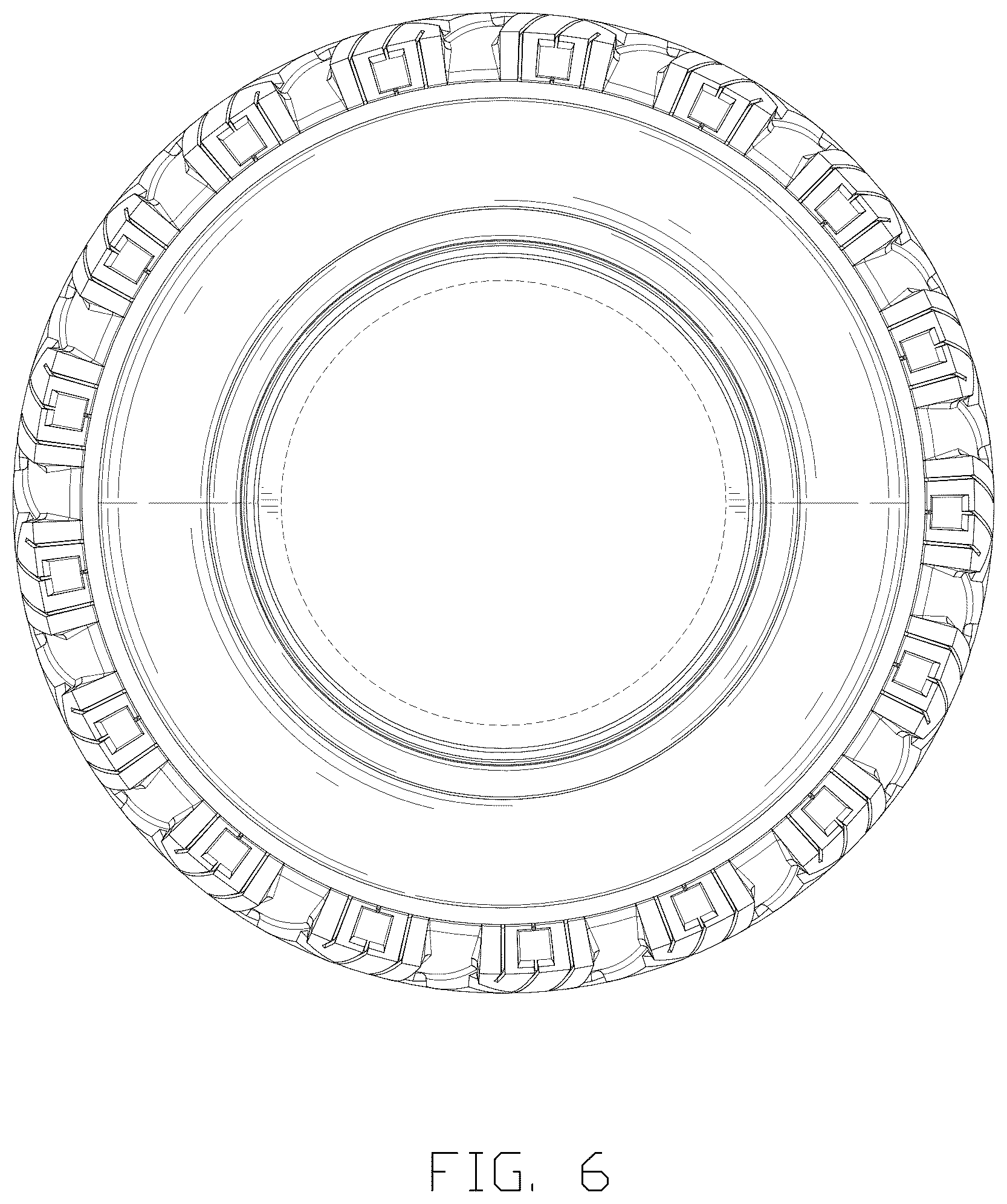 Patent USD1075636 Figure 6 – Tire