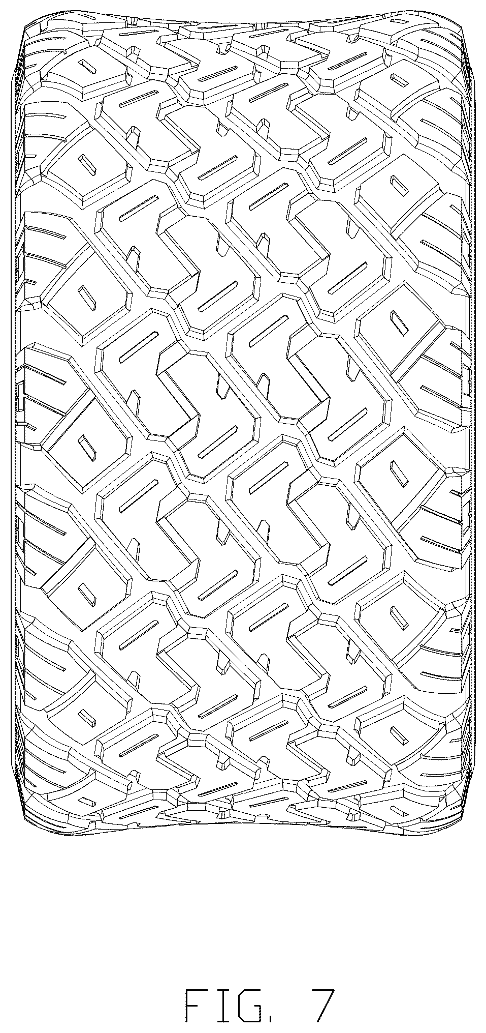 Patent USD1075636 Figure 7 – Tire
