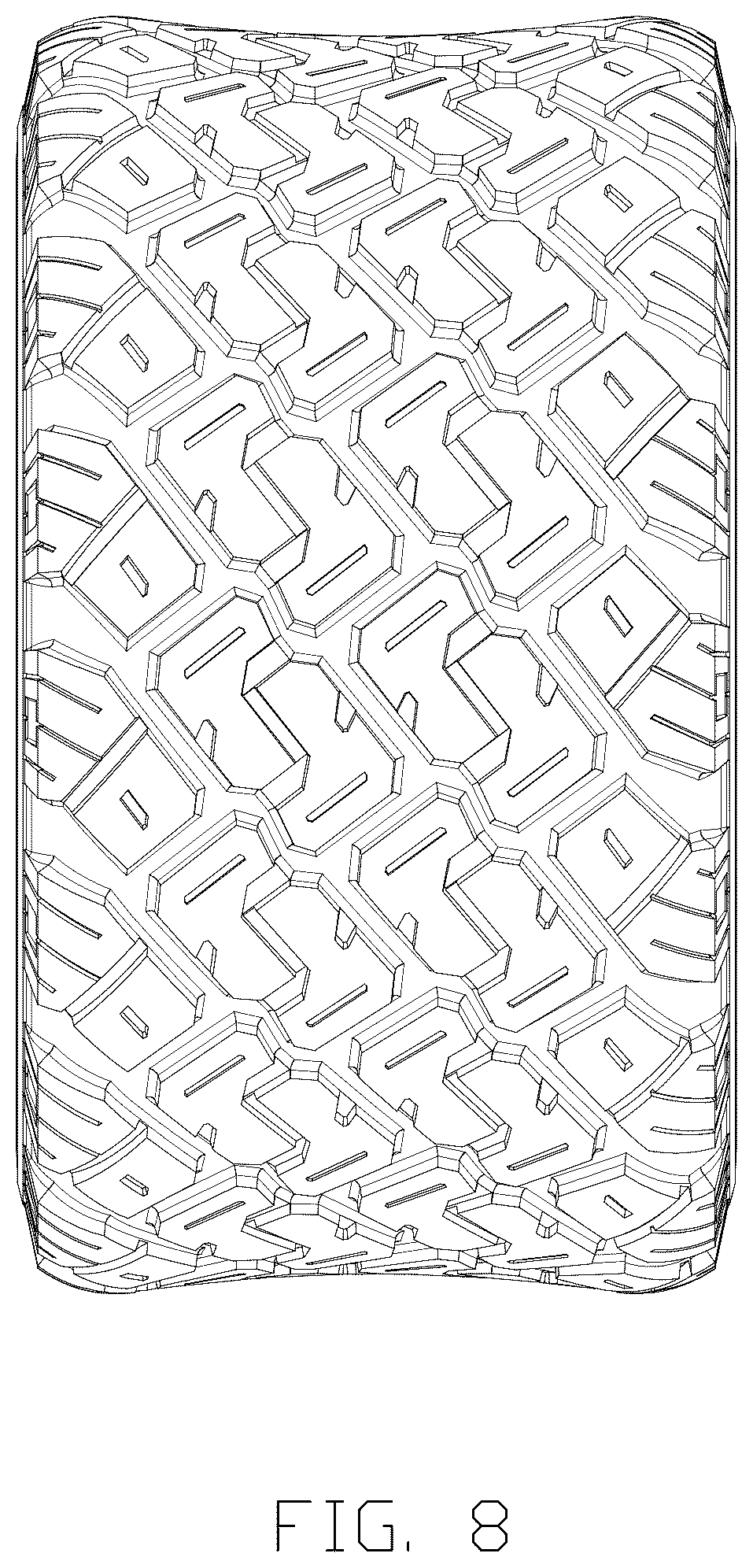 Patent USD1075636 Figure 8 – Tire