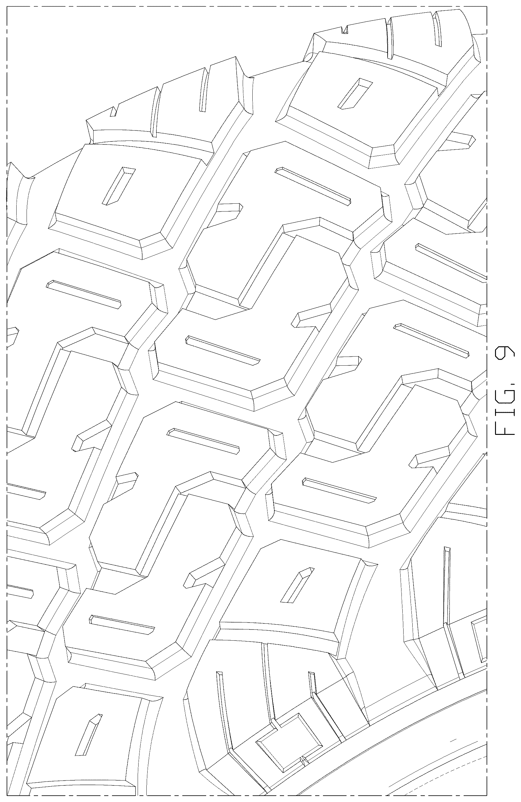 Patent USD1075636 Figure 9 – Tire