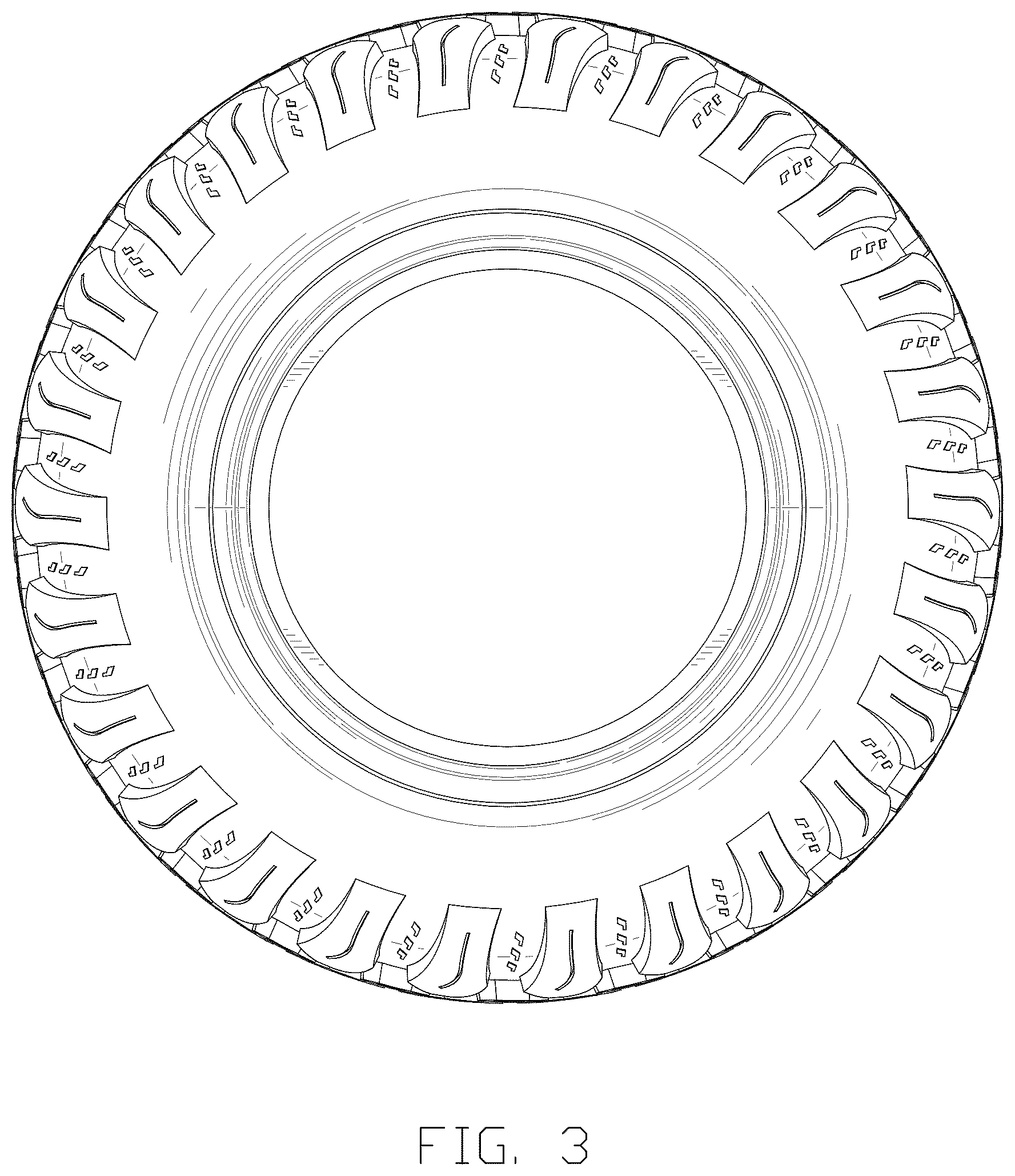 Patent USD1075637 Figure 3 – Tire
