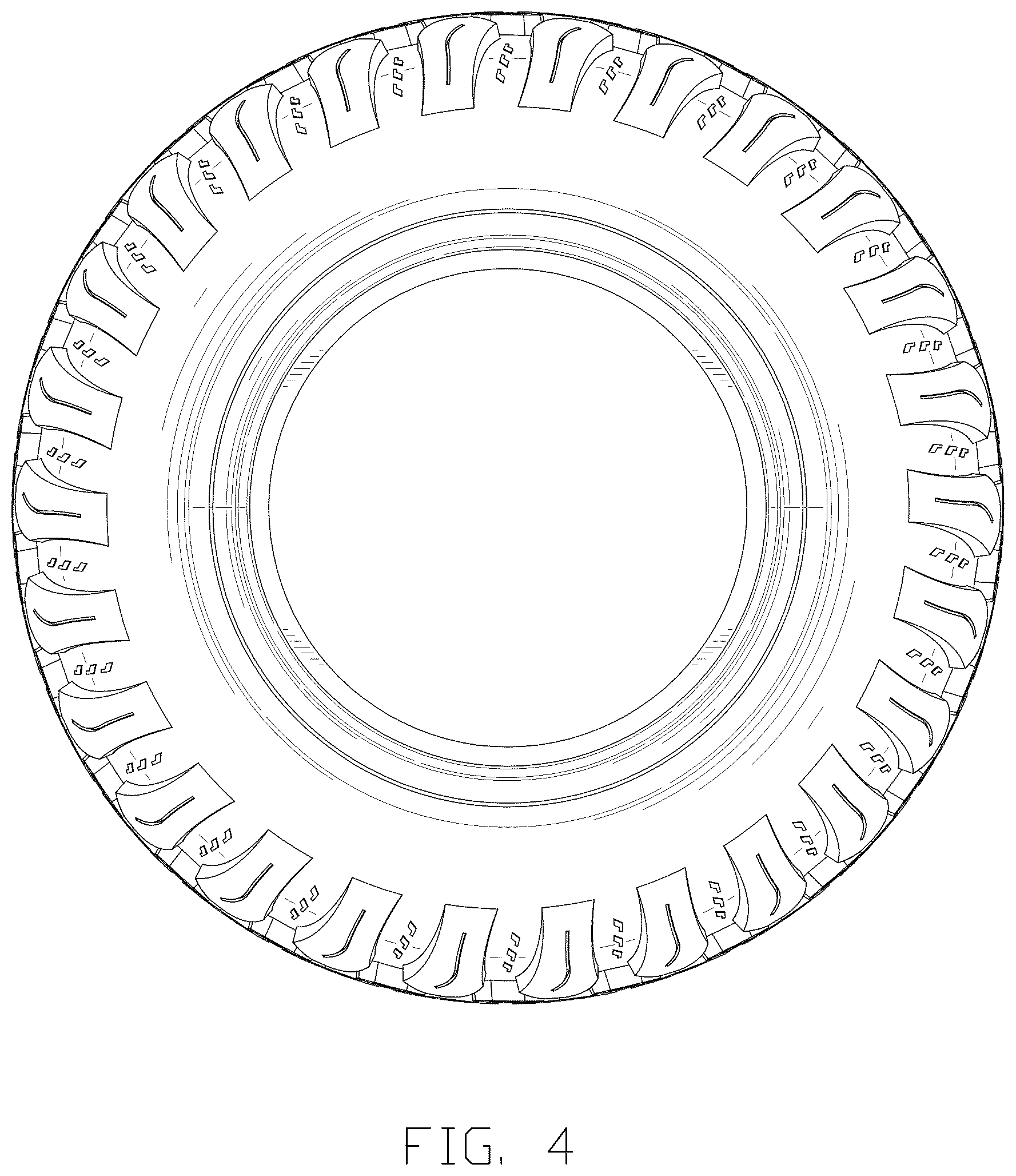 Patent USD1075637 Figure 4 – Tire