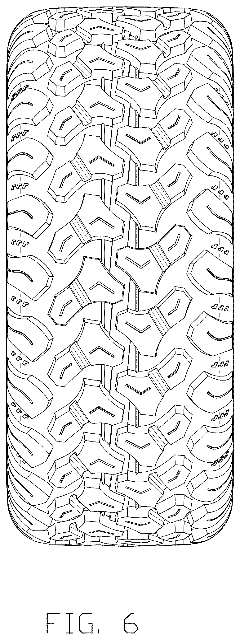 Patent USD1075637 Figure 6 – Tire