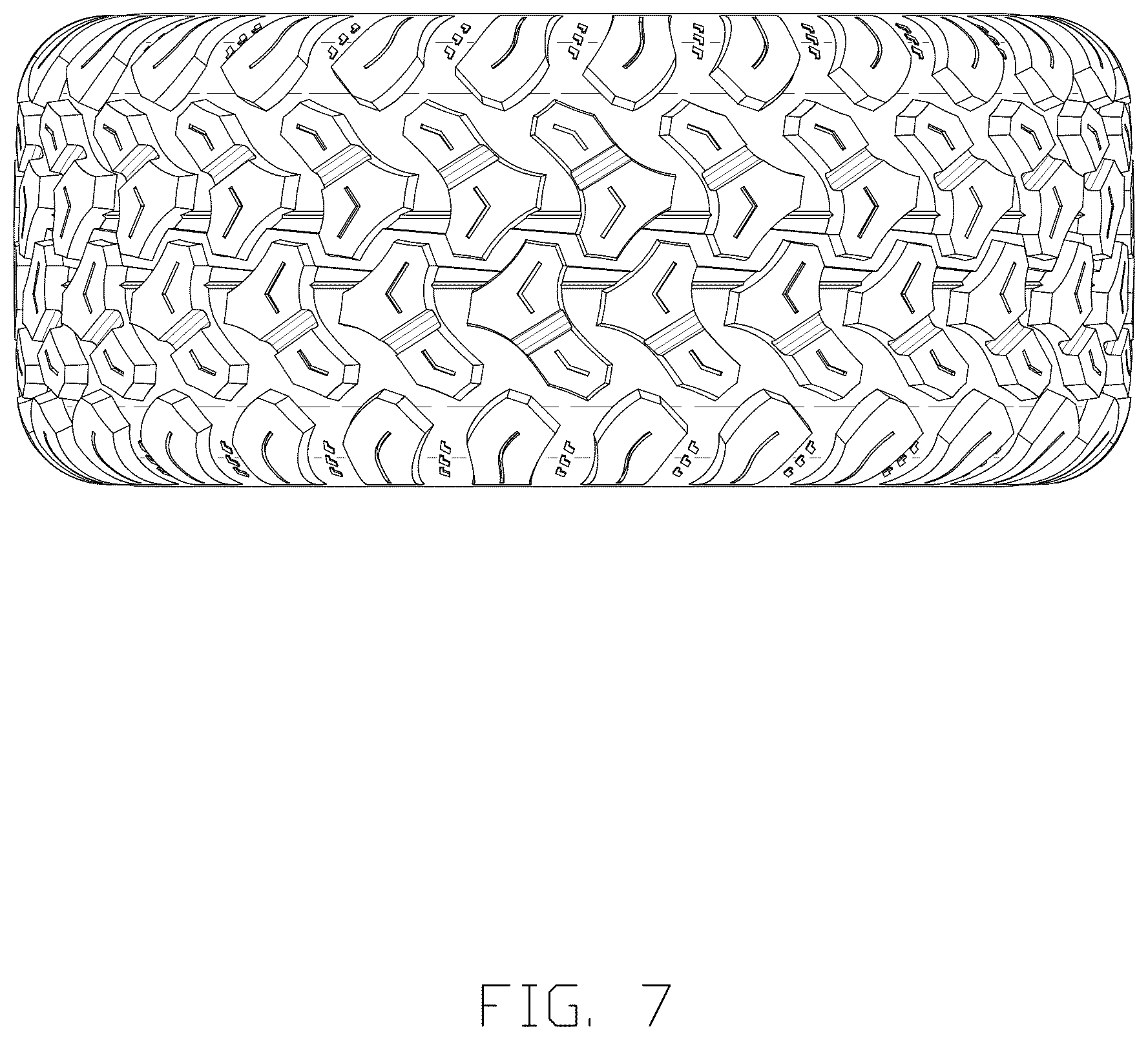 Patent USD1075637 Figure 7 – Tire