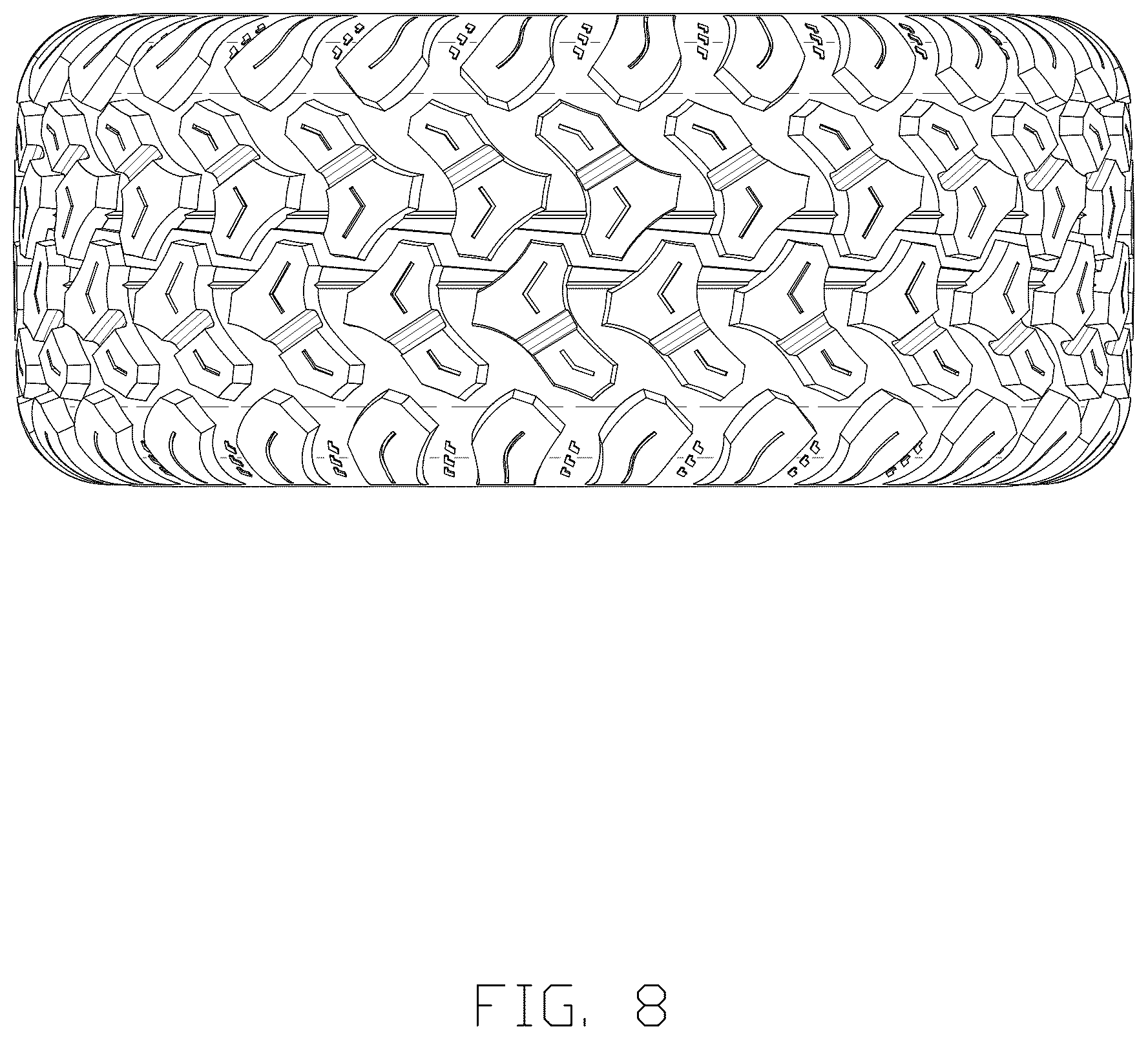 Patent USD1075637 Figure 8 – Tire