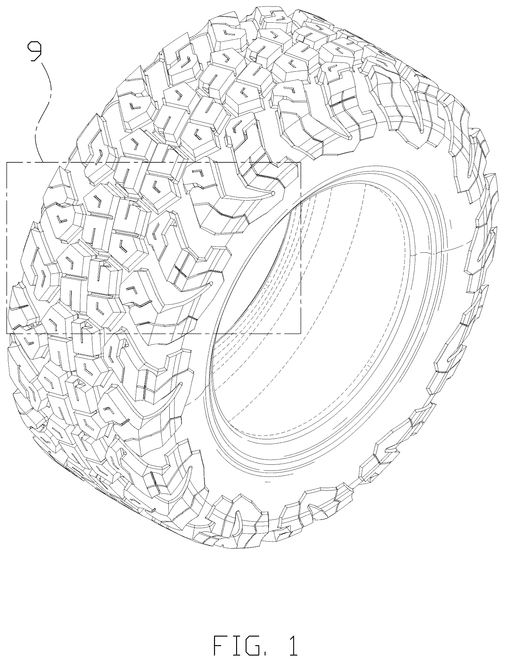 Patent USD1075638 — Tire — Figure 1