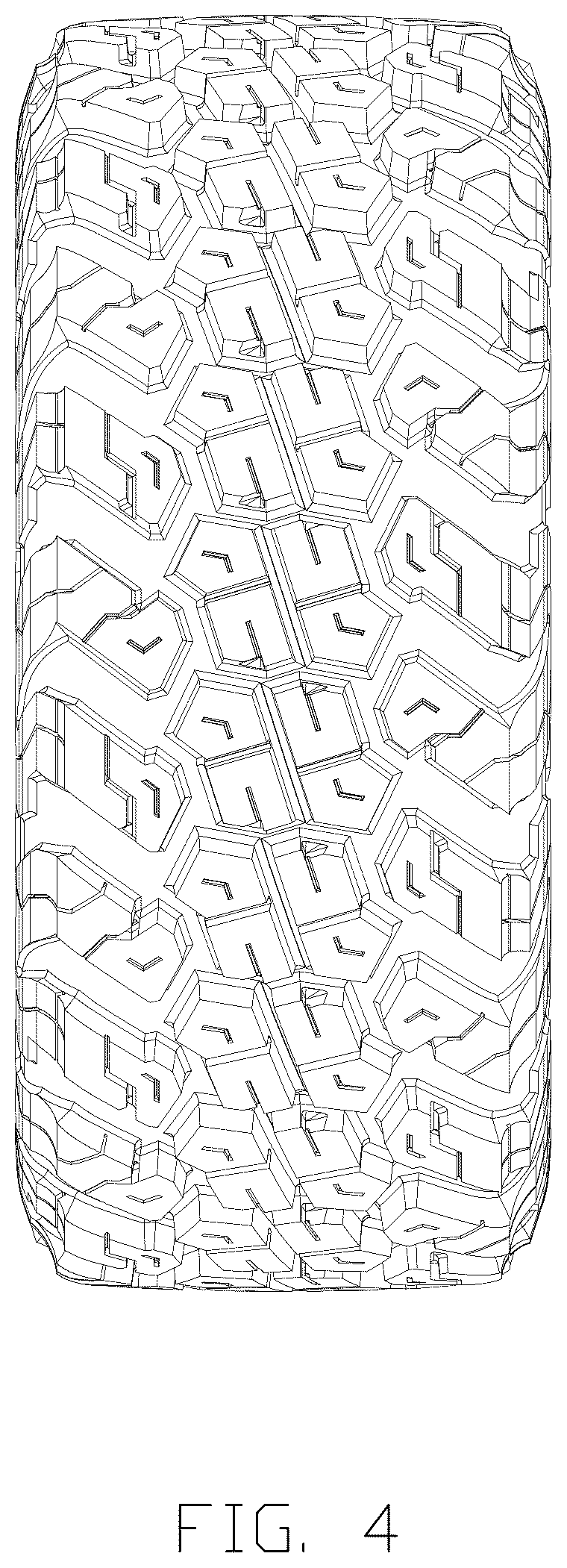 Patent USD1075638 Figure 4 – Tire
