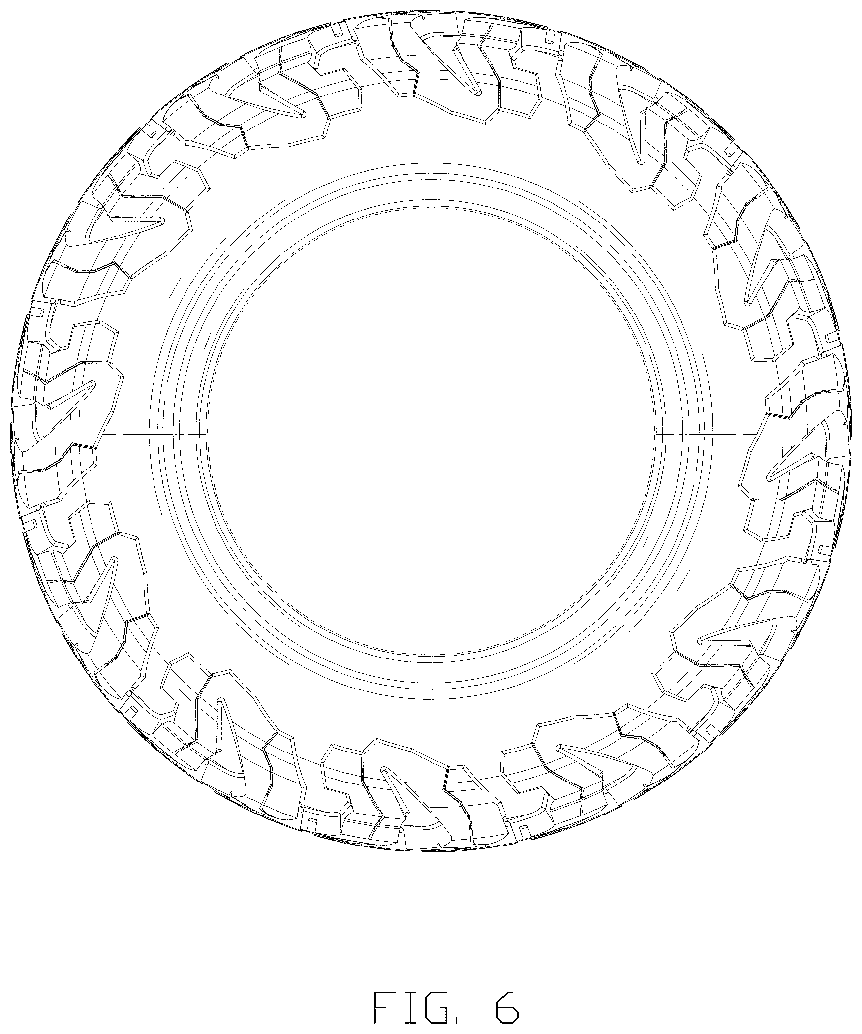 Patent USD1075638 Figure 6 – Tire