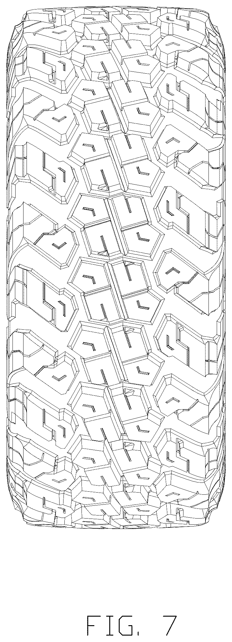 Patent USD1075638 Figure 7 – Tire
