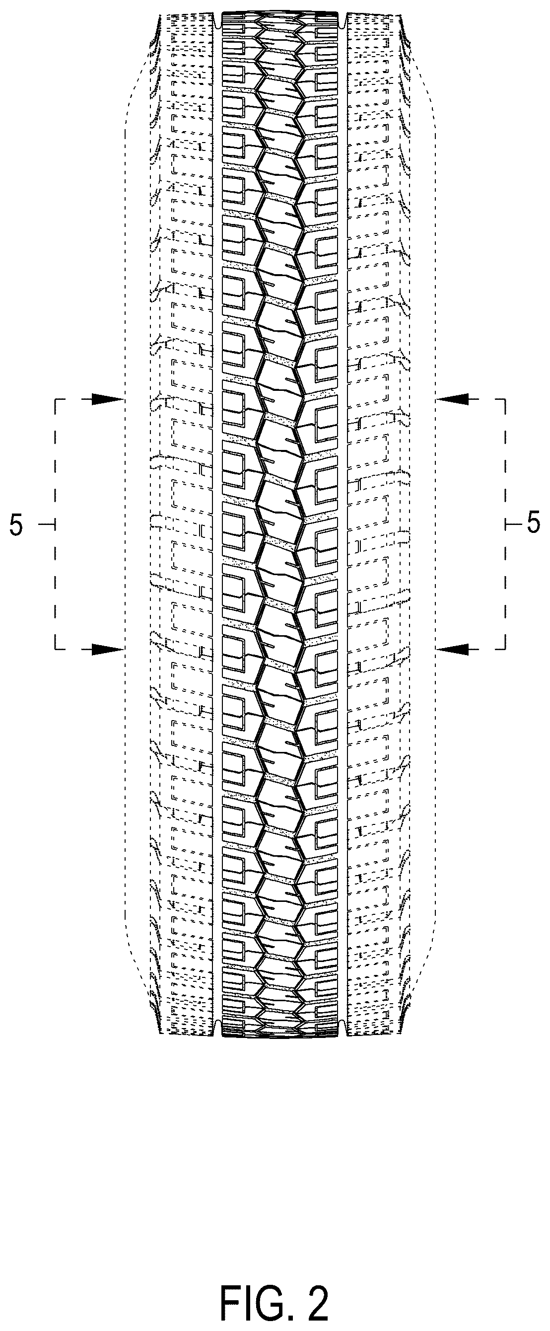 Patent USD1075639 Figure 2 – Tire