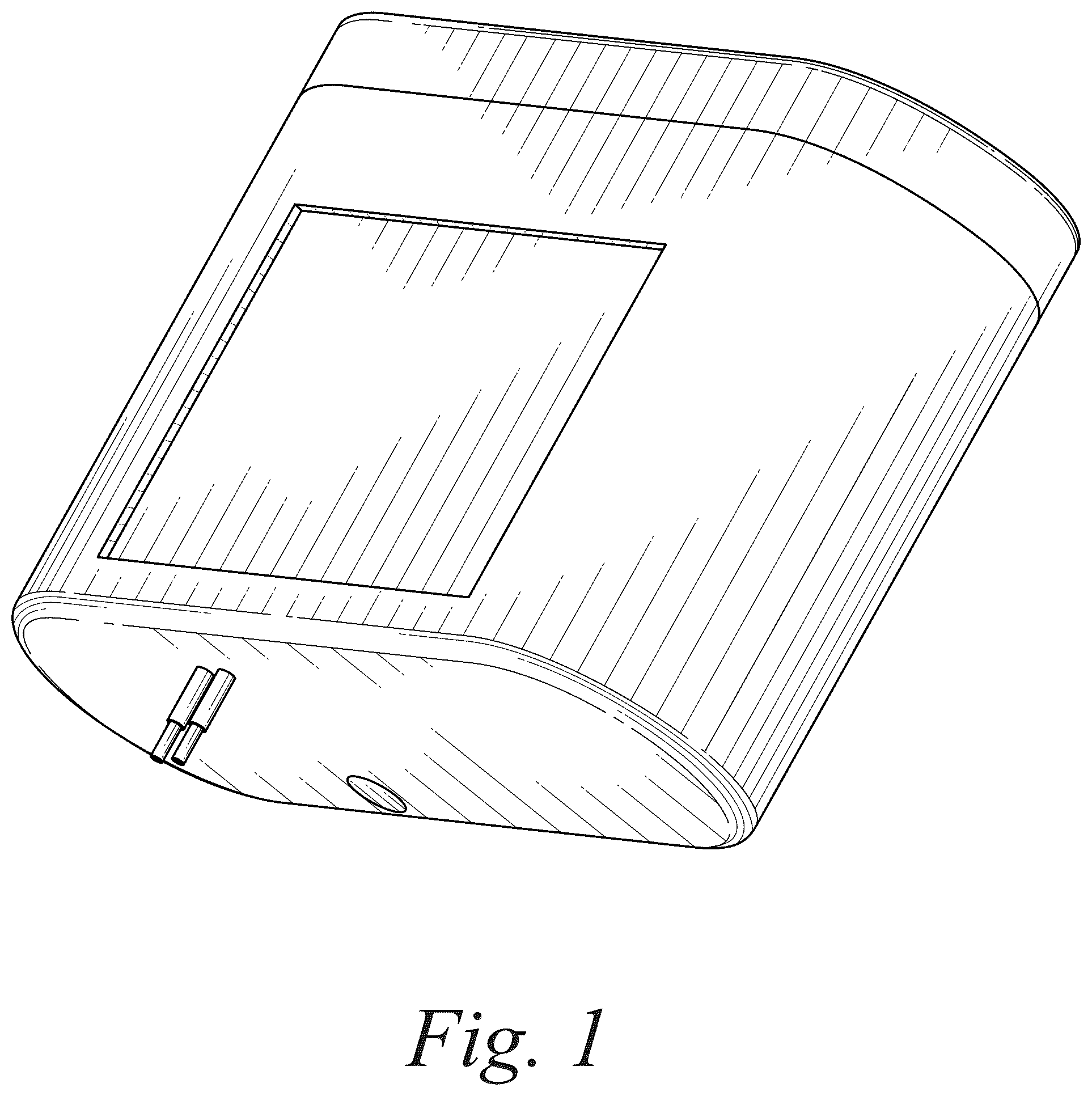 Patent USD1075640 Figure 1 – Battery pack holder