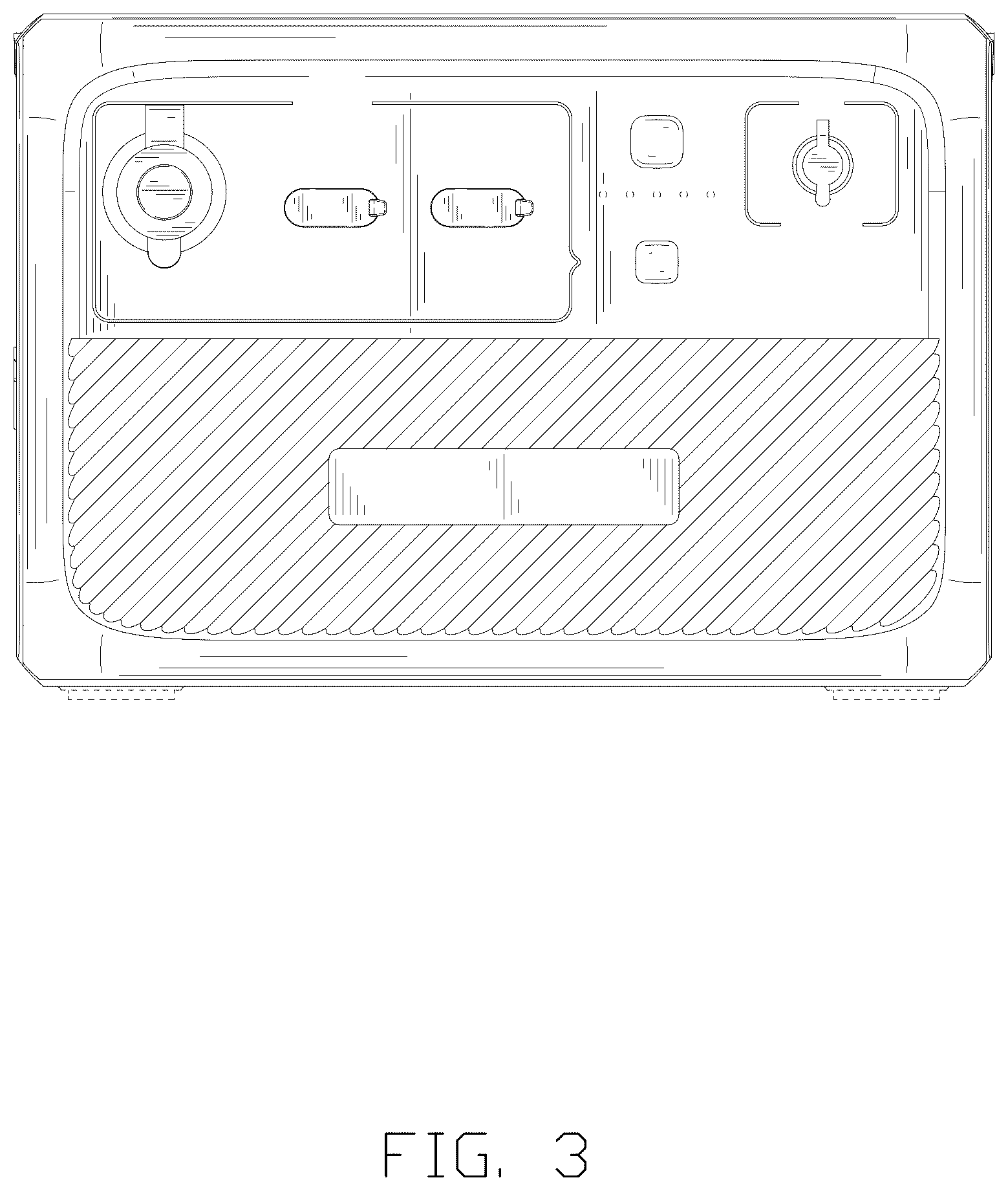 Patent USD1075642 Figure 3 – Battery pack