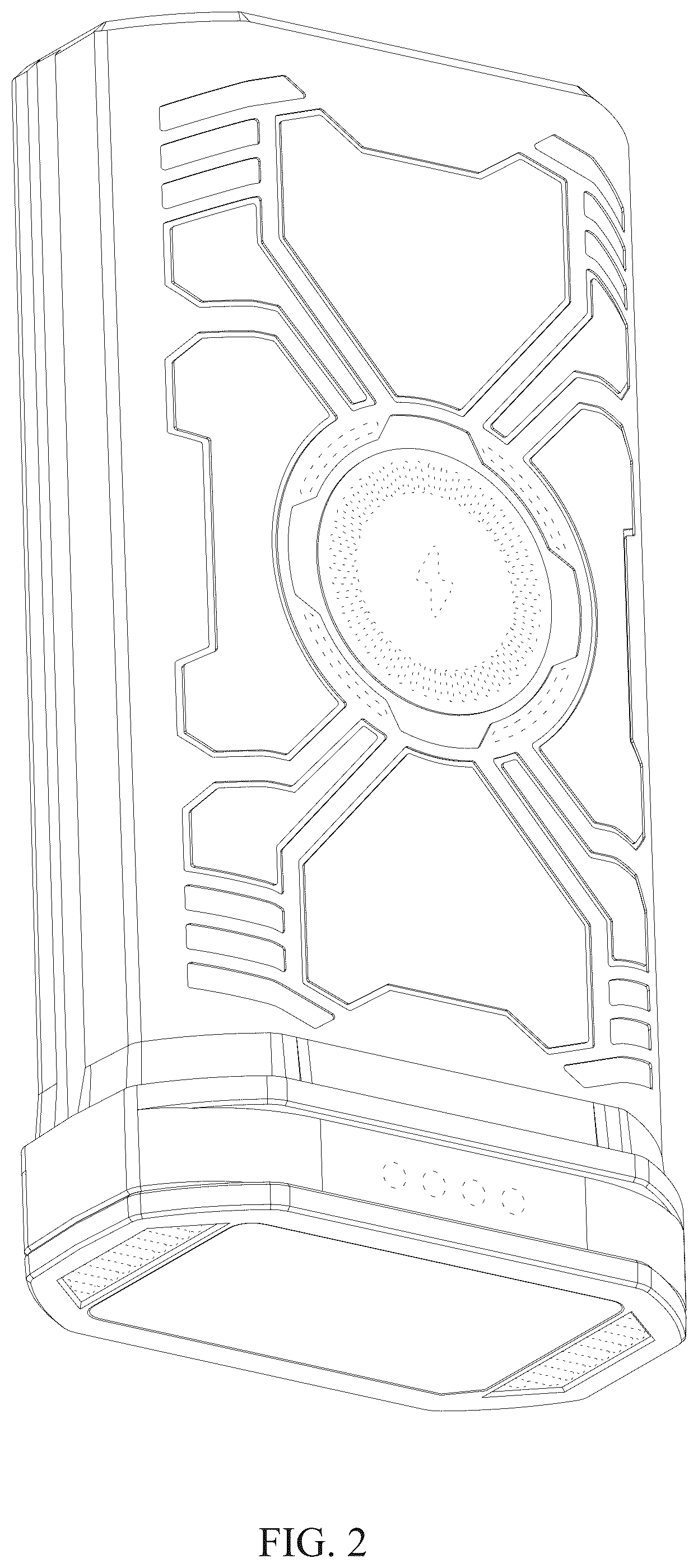 Patent USD1075645 Figure 2 – Battery pack