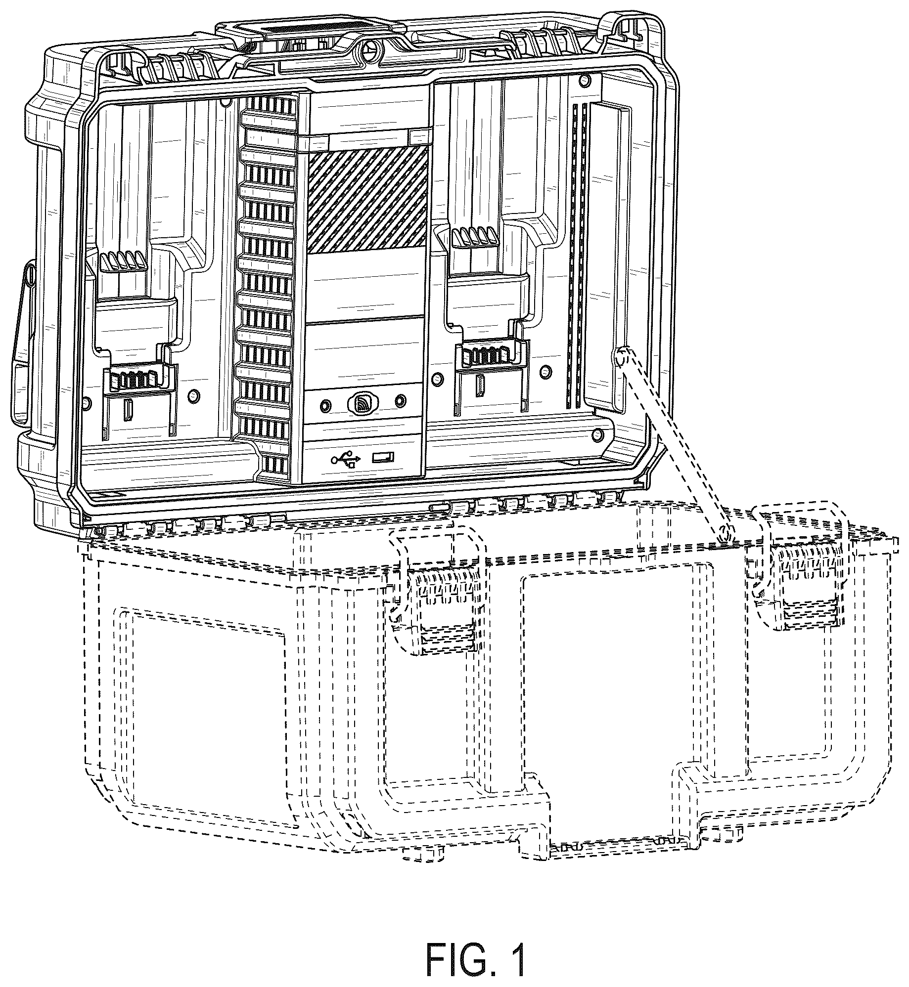 Patent USD1075648 — Lid of a charger box — Figure 1
