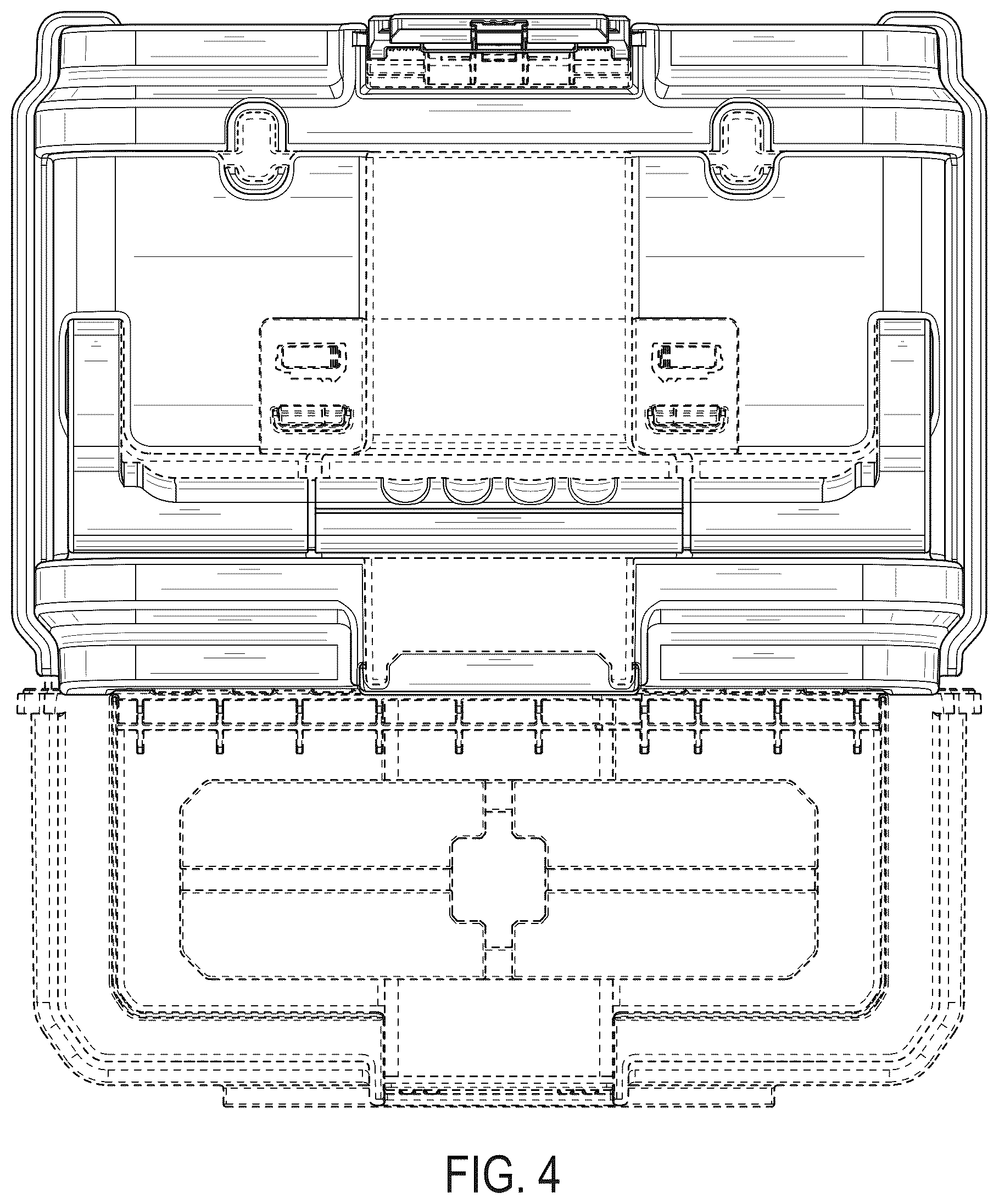 Patent USD1075648 Figure 4 – Lid of a charger box