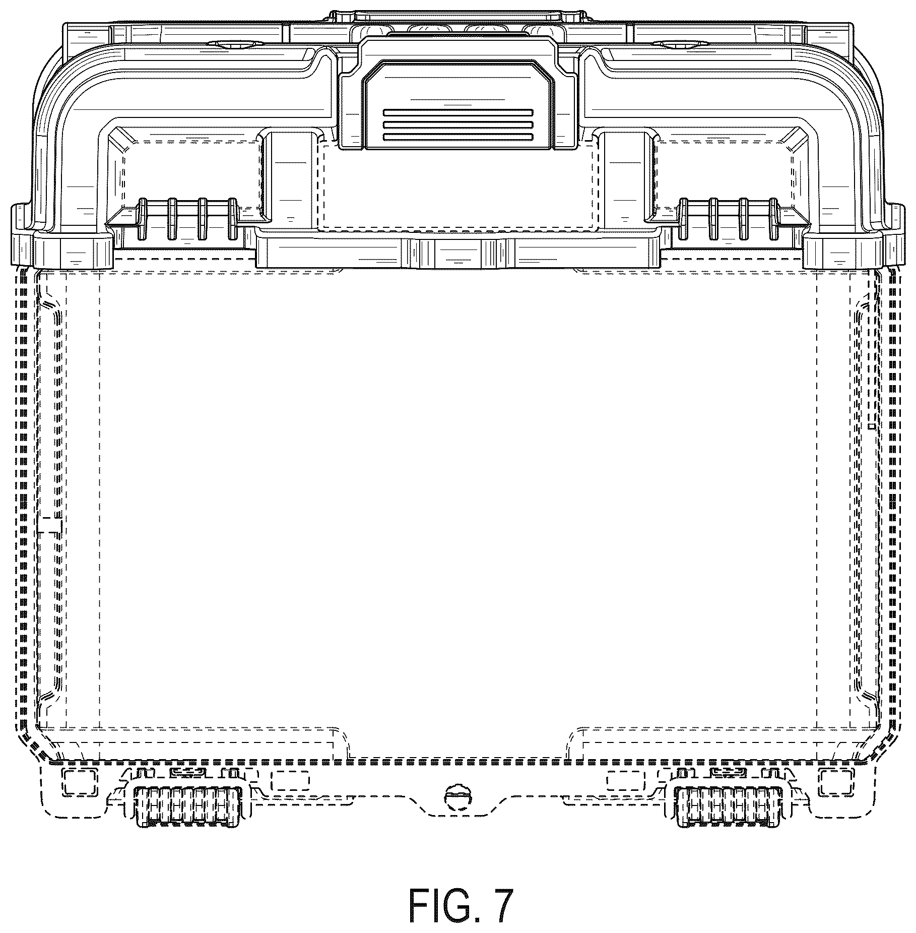 Patent USD1075648 Figure 7 – Lid of a charger box