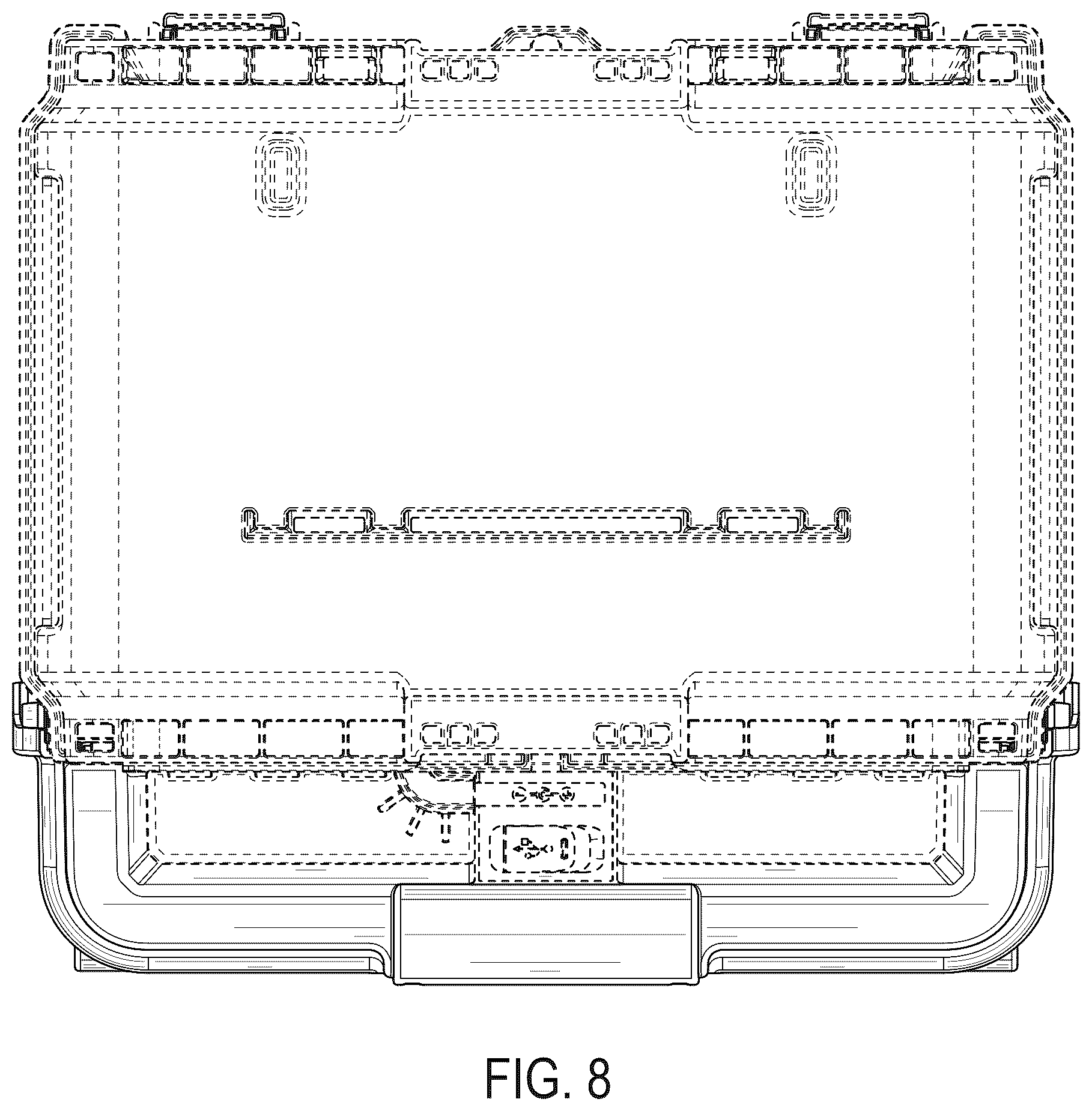 Patent USD1075648 Figure 8 – Lid of a charger box