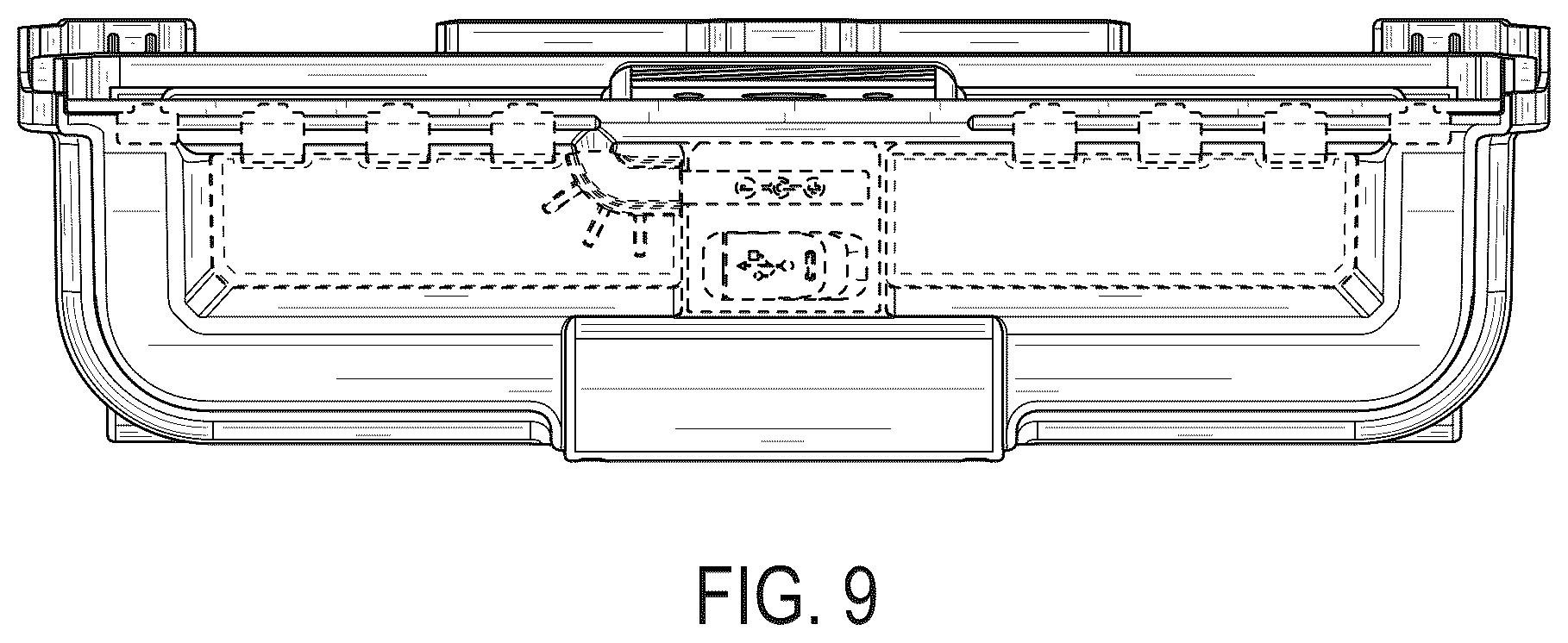 Patent USD1075648 Figure 9 – Lid of a charger box