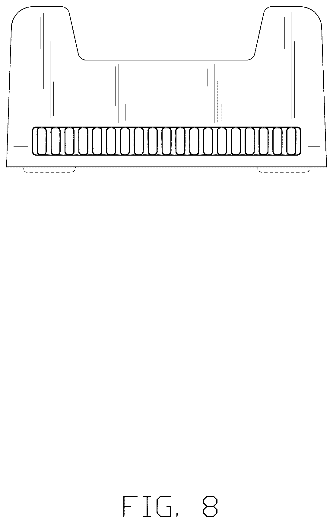 Patent USD1075650 Figure 8 – Charging socket